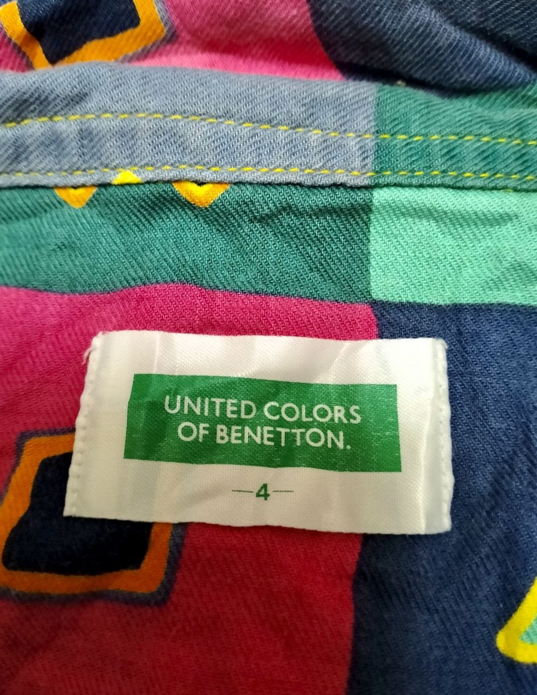 United Colors Of Benetton United Colour Of Benetton multicolour button up Shirt Size US XL / EU 56 / 4 - 2 Thumbnail
