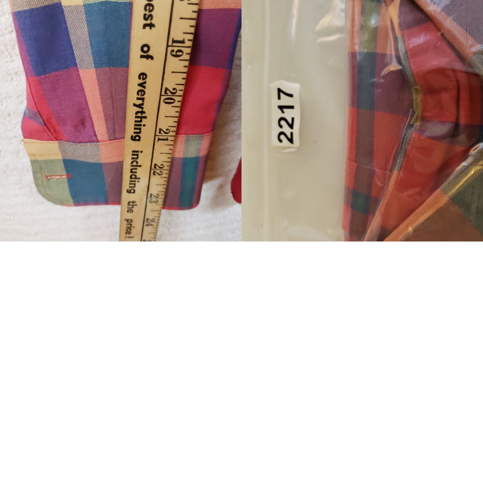 Lands' End Lands' End Men's M Bright Multicolor Plaid Button Down Long Sleeve Cotton Shirt Size US M / EU 48-50 / 2 - 10 Thumbnail