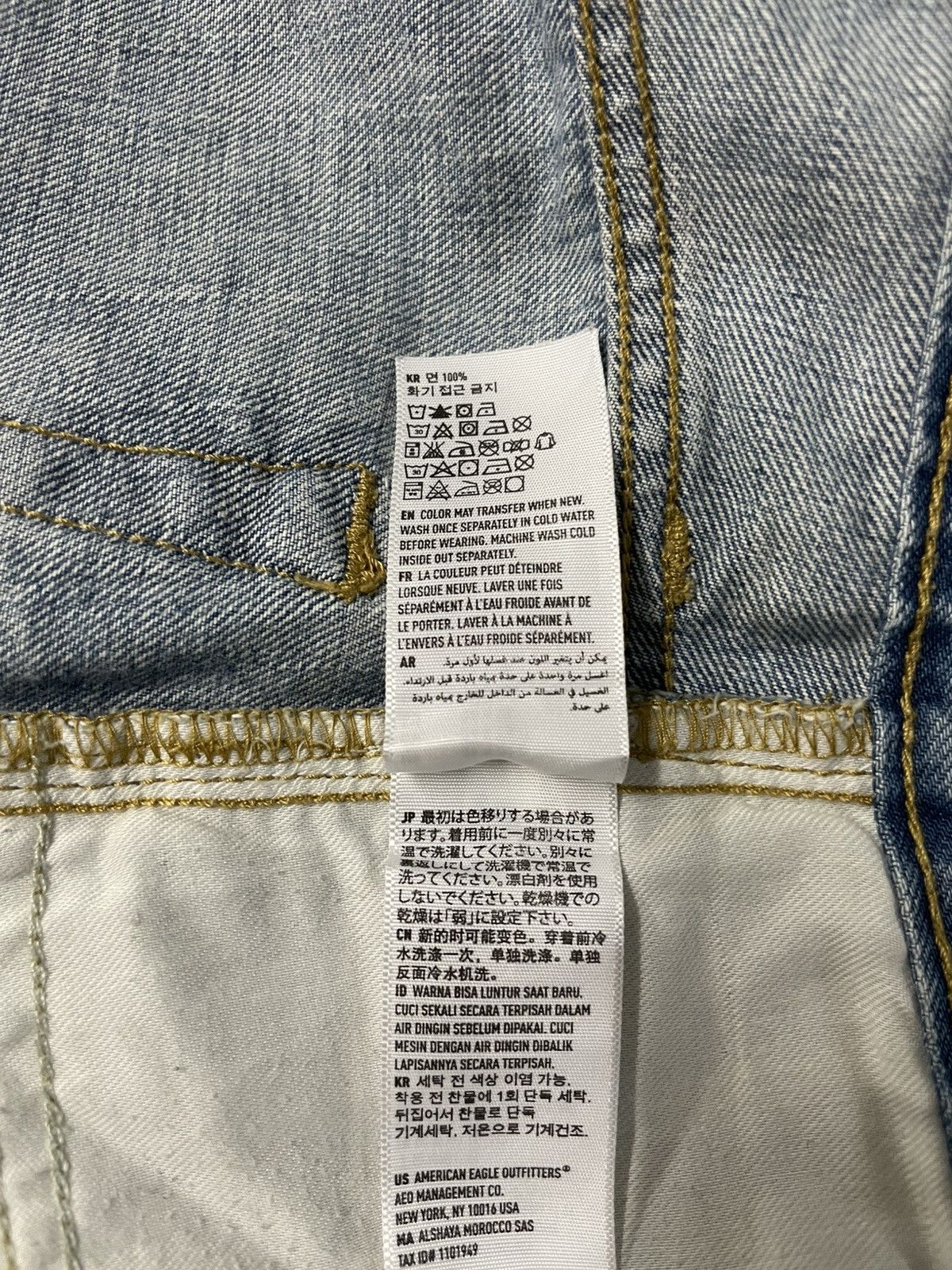 American Eagle Outfitters Vintage American Eagle Outfitters Distress Faded Denim Jeans Size US 28 / EU 44 - 10 Thumbnail