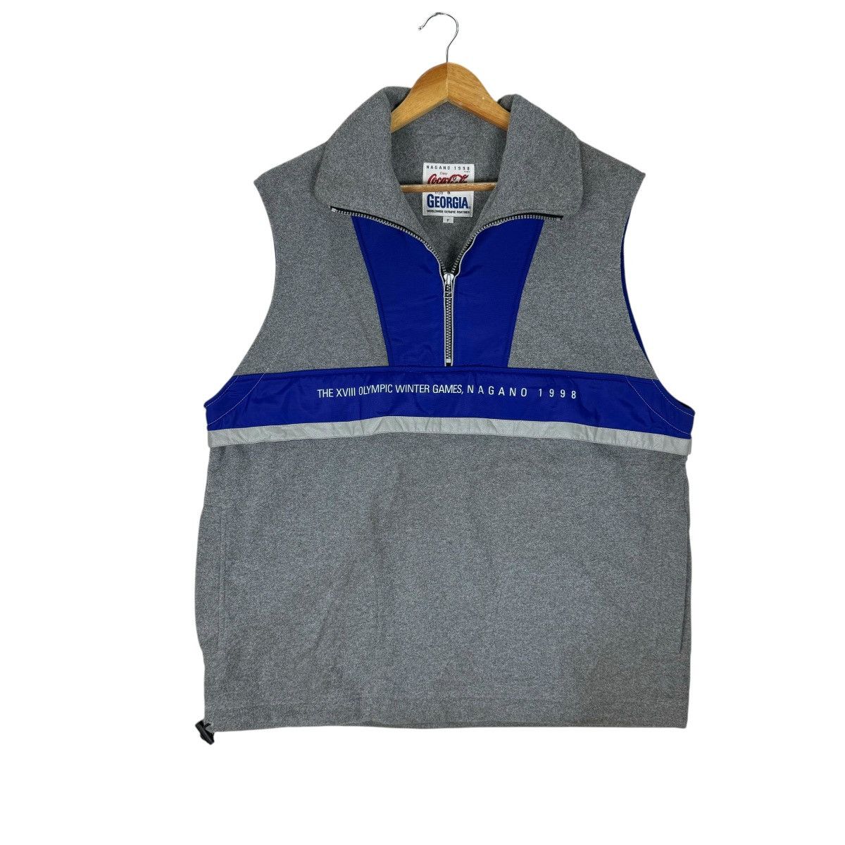 Coca Cola × Mizuno × USA Olympics ☀️MIZUNO COCA COLA OLYMPIC NAGANO 1998 VEST Size US M / EU 48-50 / 2 - 1 Thumbnail