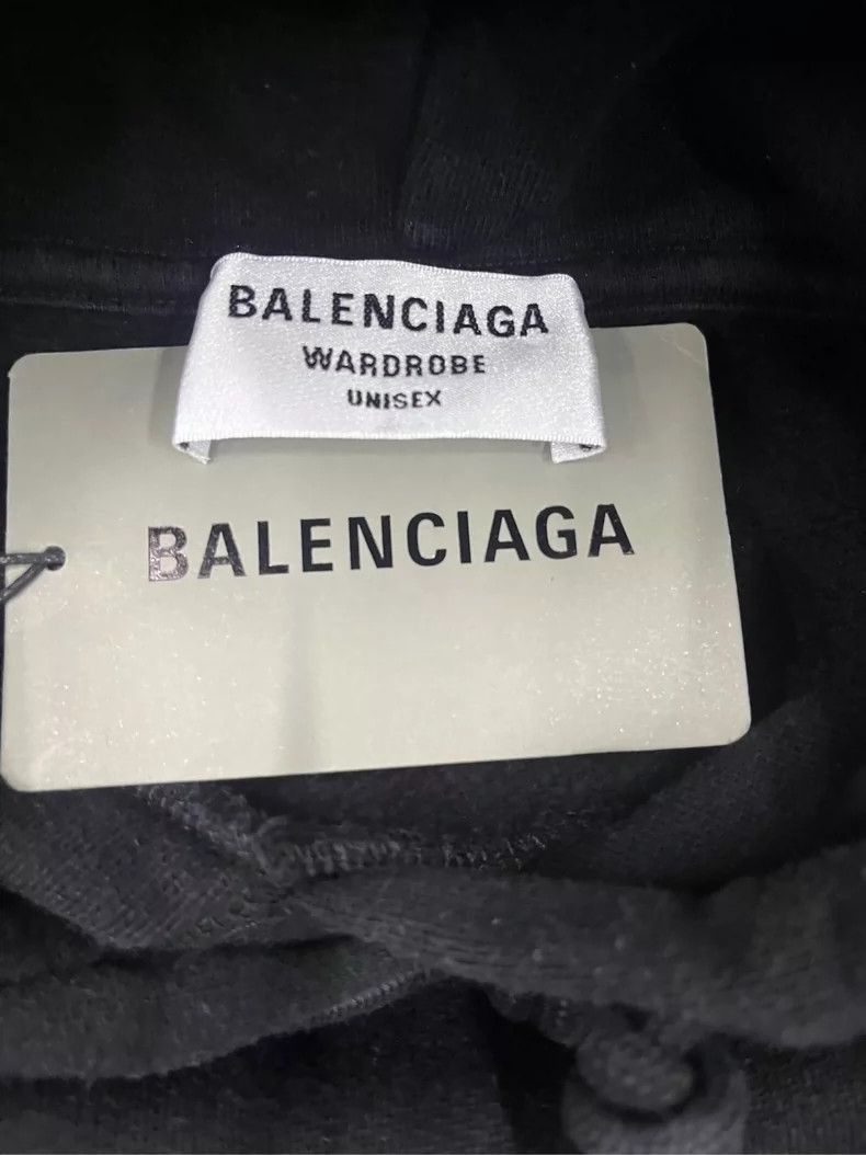 Balenciaga Balenciaga Black Hoodie with Logo-2505 Size US XS / EU 42 / 0 - 3 Thumbnail
