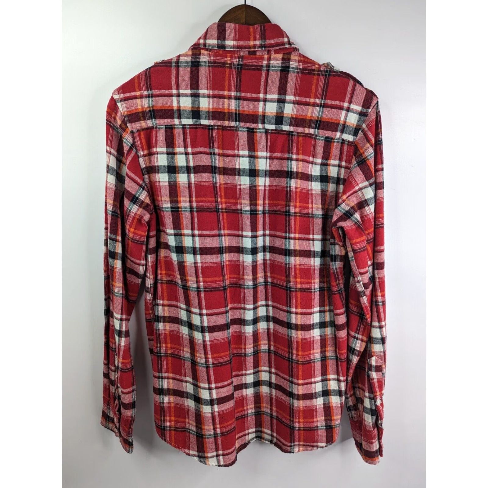 Ecko Unltd. Ecko Unltd. Shirt Flannel Long Sleeve Cotton Red Plaid Size M Athletic Men Size US M / EU 48-50 / 2 - 4 Thumbnail