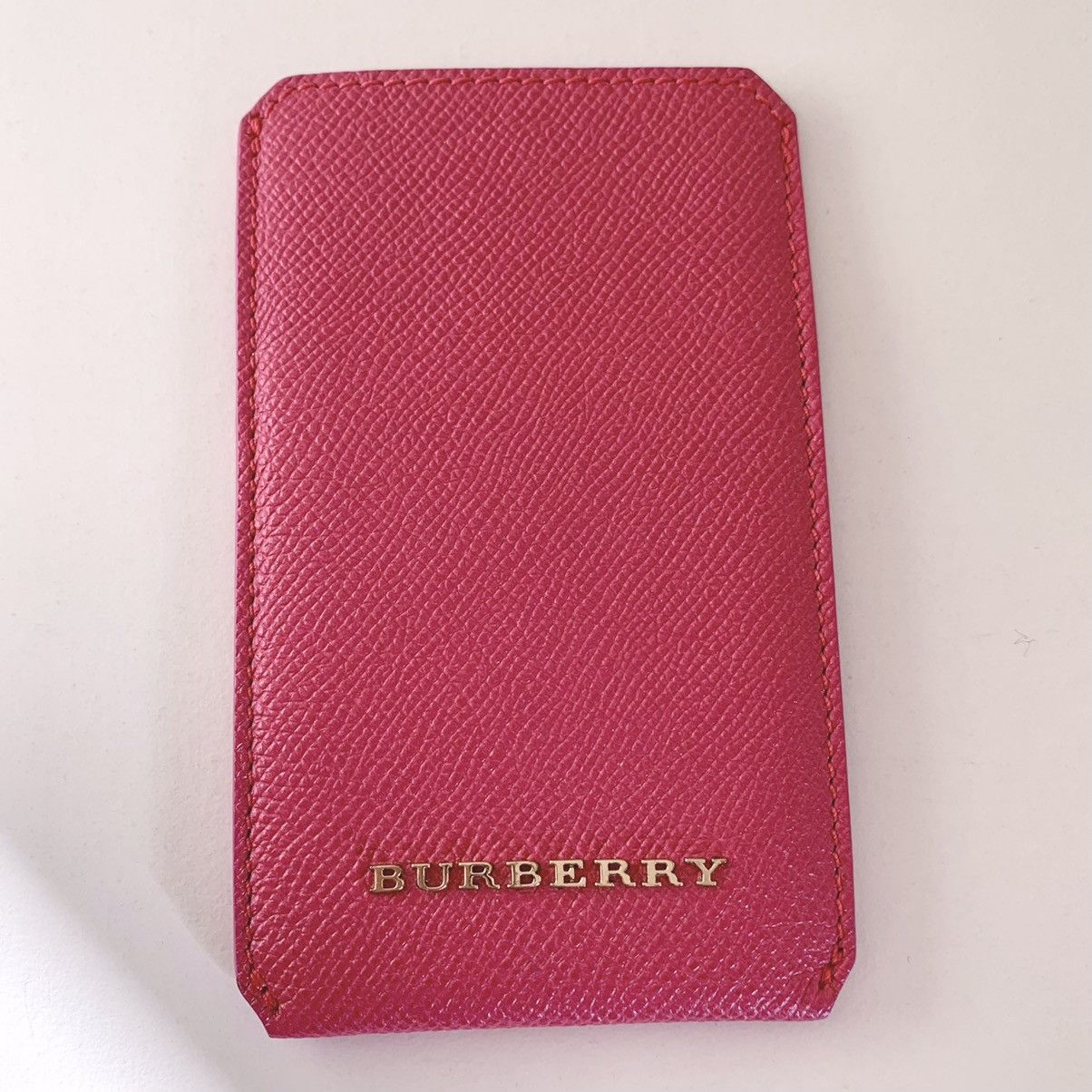 Burberry Burberry pink leather pouch with card slot Size ONE SIZE - 16 Thumbnail