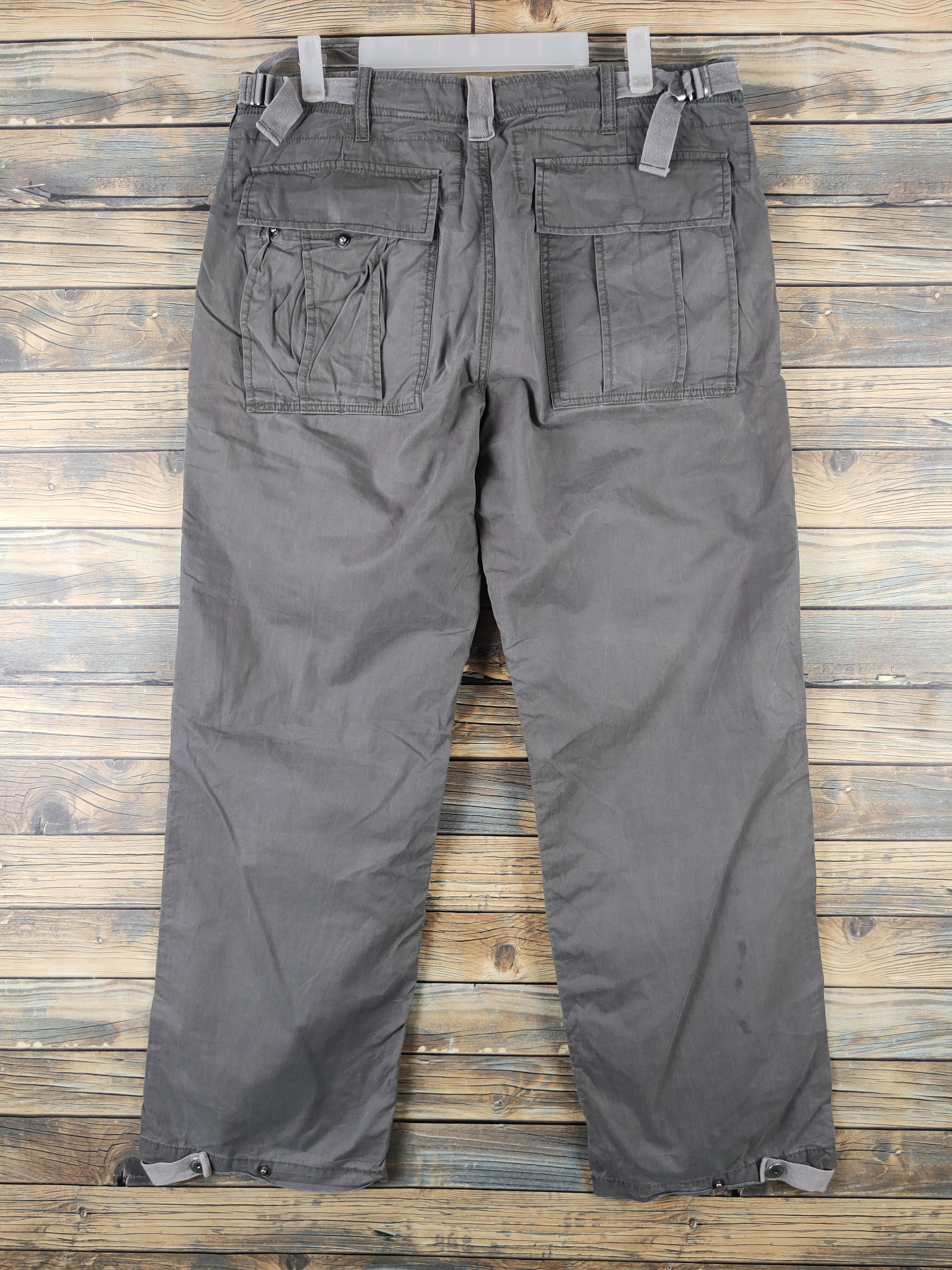 Japanese Brand DL Public Space 1 Olive Multipocket Cargo Pants #1322 Size US 34 / EU 50 - 7 Thumbnail