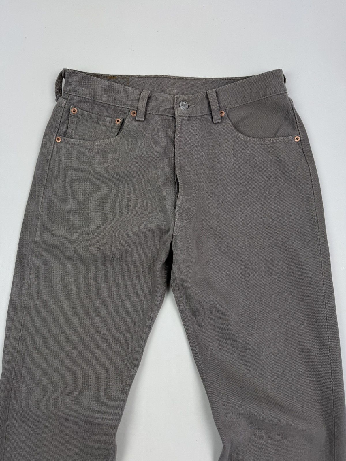 Levi's 1990’s Faded Vintage Levi’s 501 Gray Jeans Pants Size US 32 / EU 48 - 5 Thumbnail