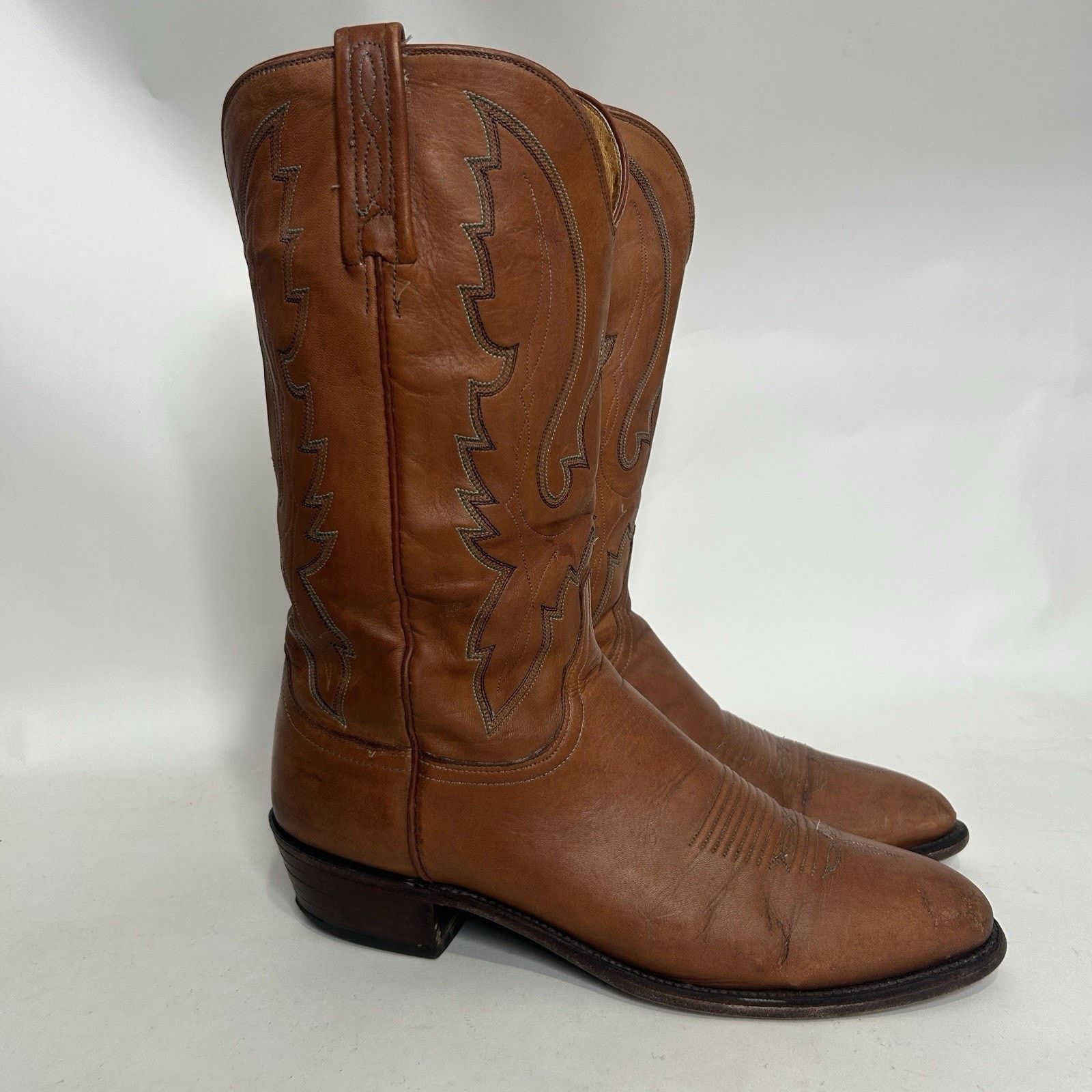 Lucchese Vintage Lucchese 1883 Cowboy Boots Style 1505 Men’s 10.5D Size US 10.5 / EU 43-44 - 1 Thumbnail