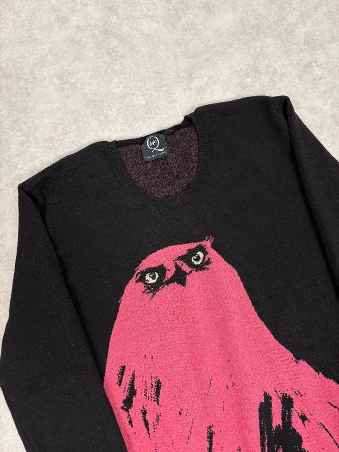 Alexander McQueen SS2013 Alexander McQueen Pink Eagle Black Sweater Size US S / EU 44-46 / 1 - 5 Thumbnail