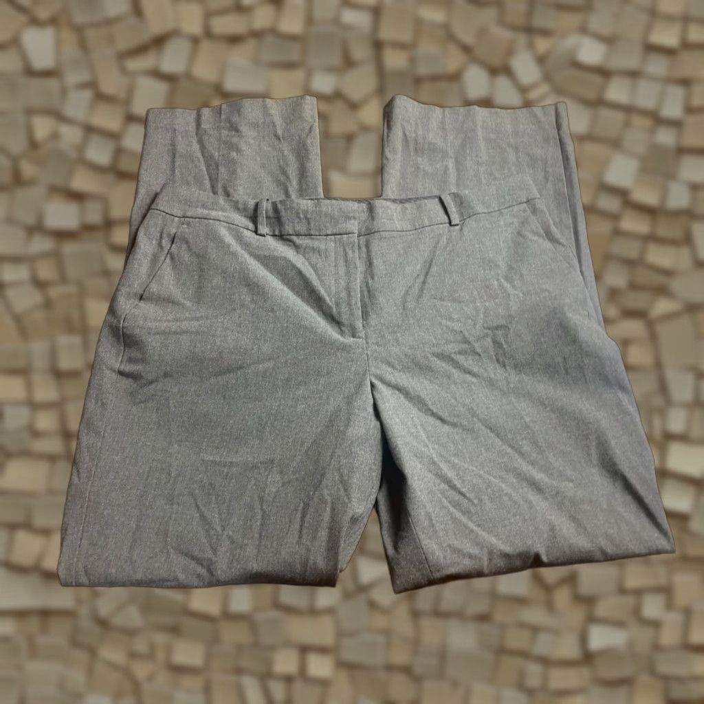 Ann Taylor Ann Taylor Women's Pants Dress Pants, Size 14, Gray, Ann Fit, Straight Leg, Flat Front, Inseam 32 in, Polyester Blend, Hook & Eye, Regular Size 25" / US 0 / IT 36 - 1 Thumbnail