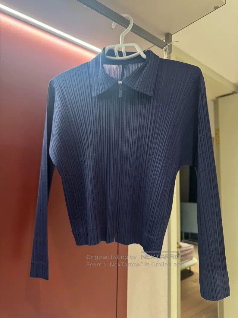 Issey Miyake Issey Miyake Blue Jacket Size L / US 10 / IT 46 - 2 Thumbnail