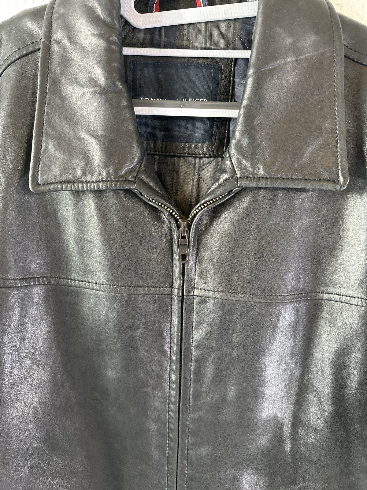 Tommy Hilfiger Tommy Hilfiger Men's Cowhide Leather Jacket Size US XL / EU 56 / 4 - 4 Thumbnail
