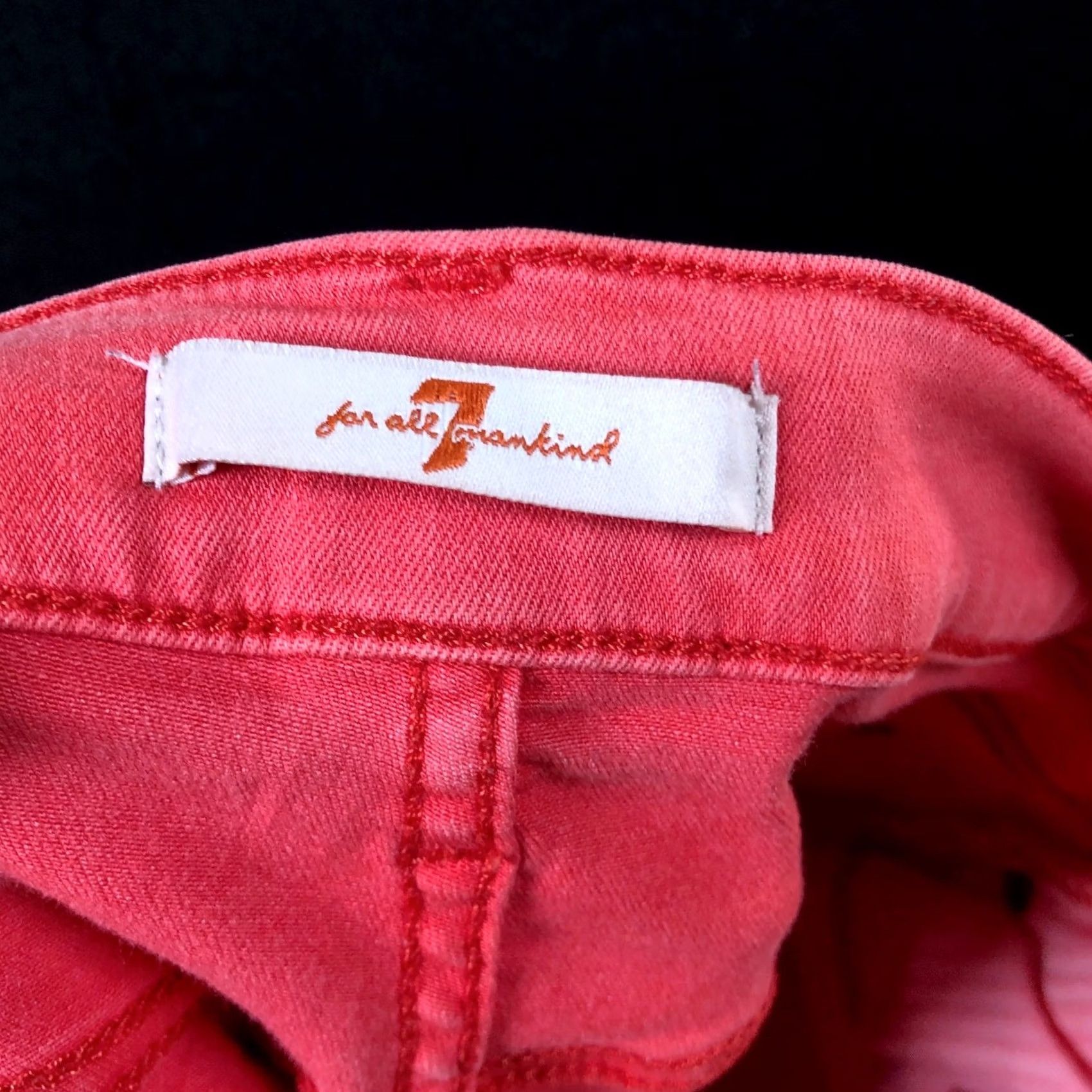 7 For All Mankind 7 For All Mankind Jeans Womens Coral Mid Rise Slim Distressed Stretch 28 5-Pocket Denim Skinny casual Womens Size 28" / US 6 / IT 42 - 4 Thumbnail