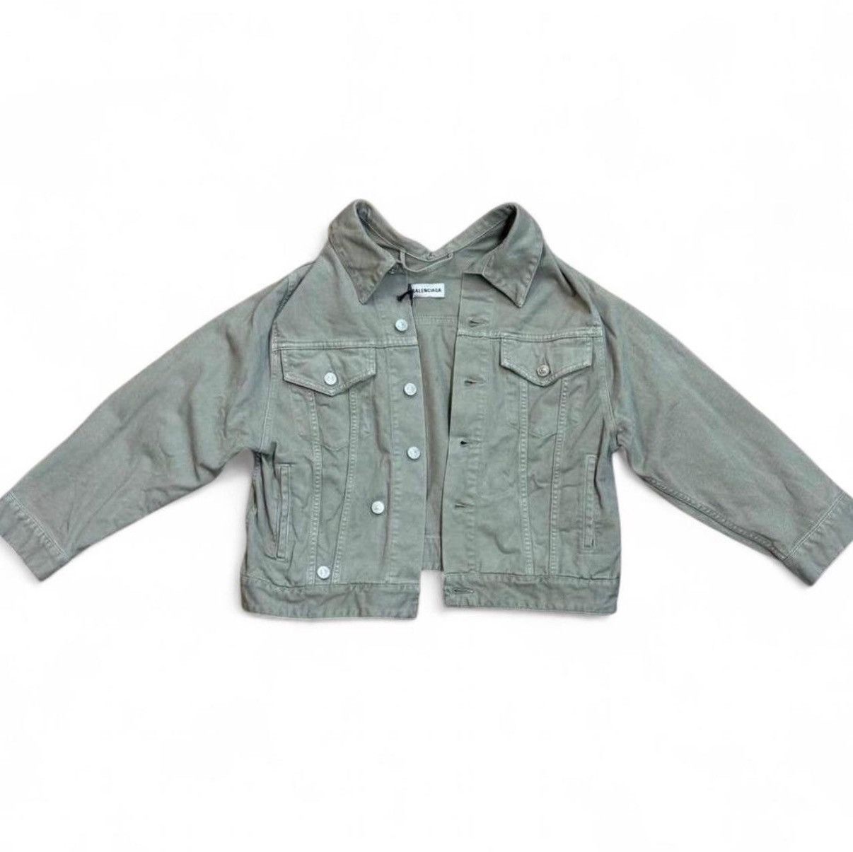 Balenciaga Dirty White Denim Jacket