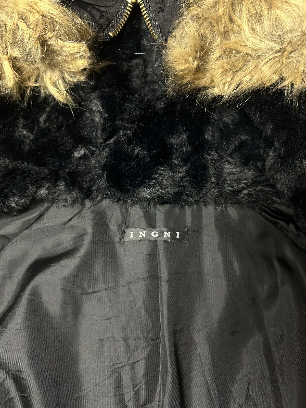 Japanese Brand INGNI FAUX FUR HOODIE BOMBER STYLE JACKET Size M / US 6-8 / IT 42-44 - 6 Thumbnail