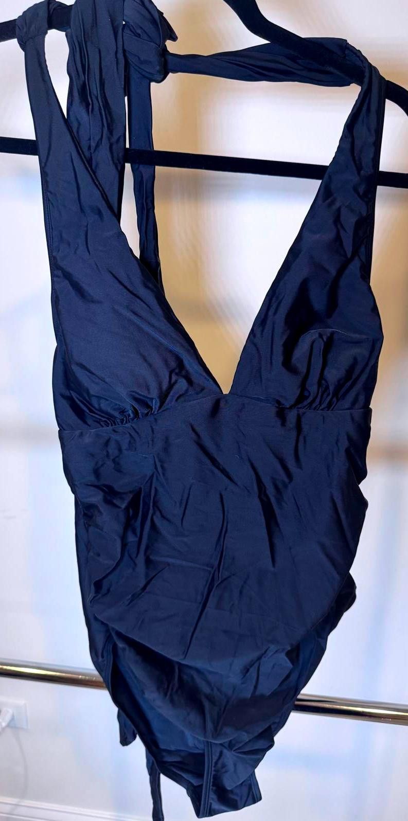 Designer CUPSHE Women's Black One-Piece Swimsuit - L Size ONE SIZE - 1 Thumbnail