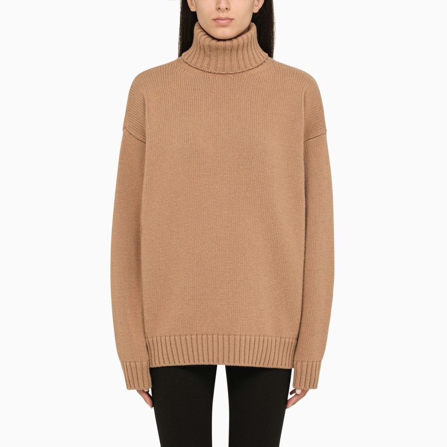 Dolce & Gabbana o1d2blof0824 Wool Turtleneck in Beige Size XS / US 0-2 / IT 36-38 - 1 Thumbnail