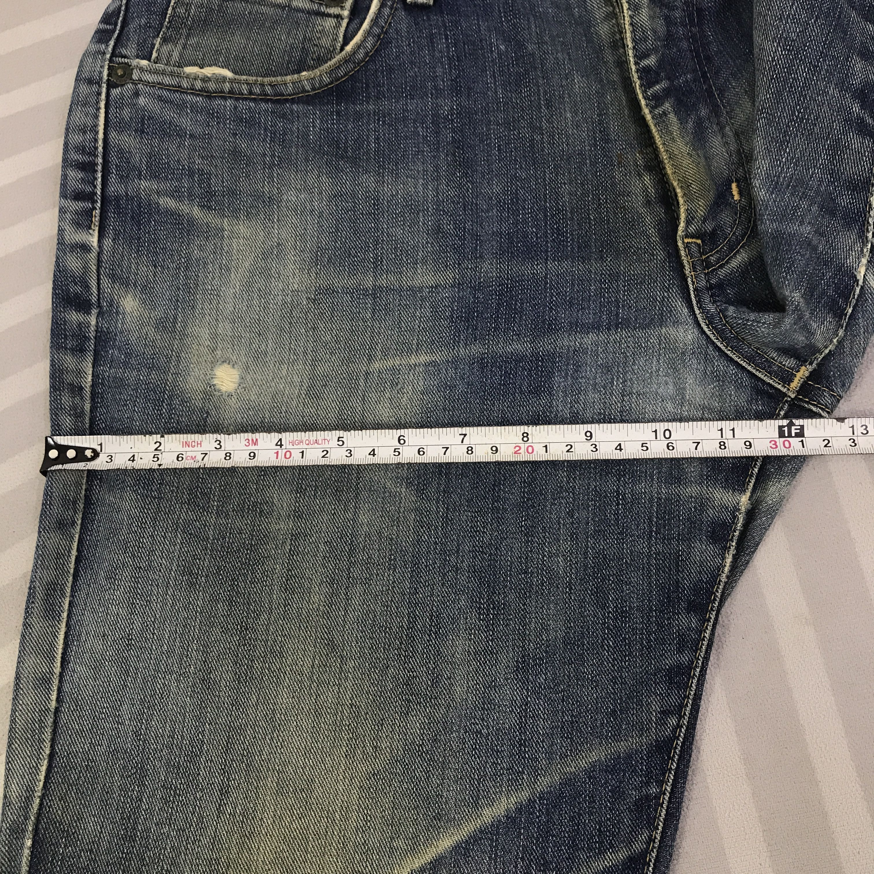 Edwin Vintage Edwin japan distressed denim Jeans pants K129B16 Size US 32 / EU 48 - 9 Thumbnail