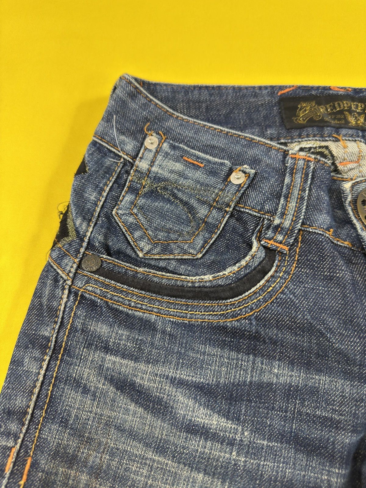 Japanese Brand Red peppers flare jeans Size US 28 / EU 44 - 8 Thumbnail