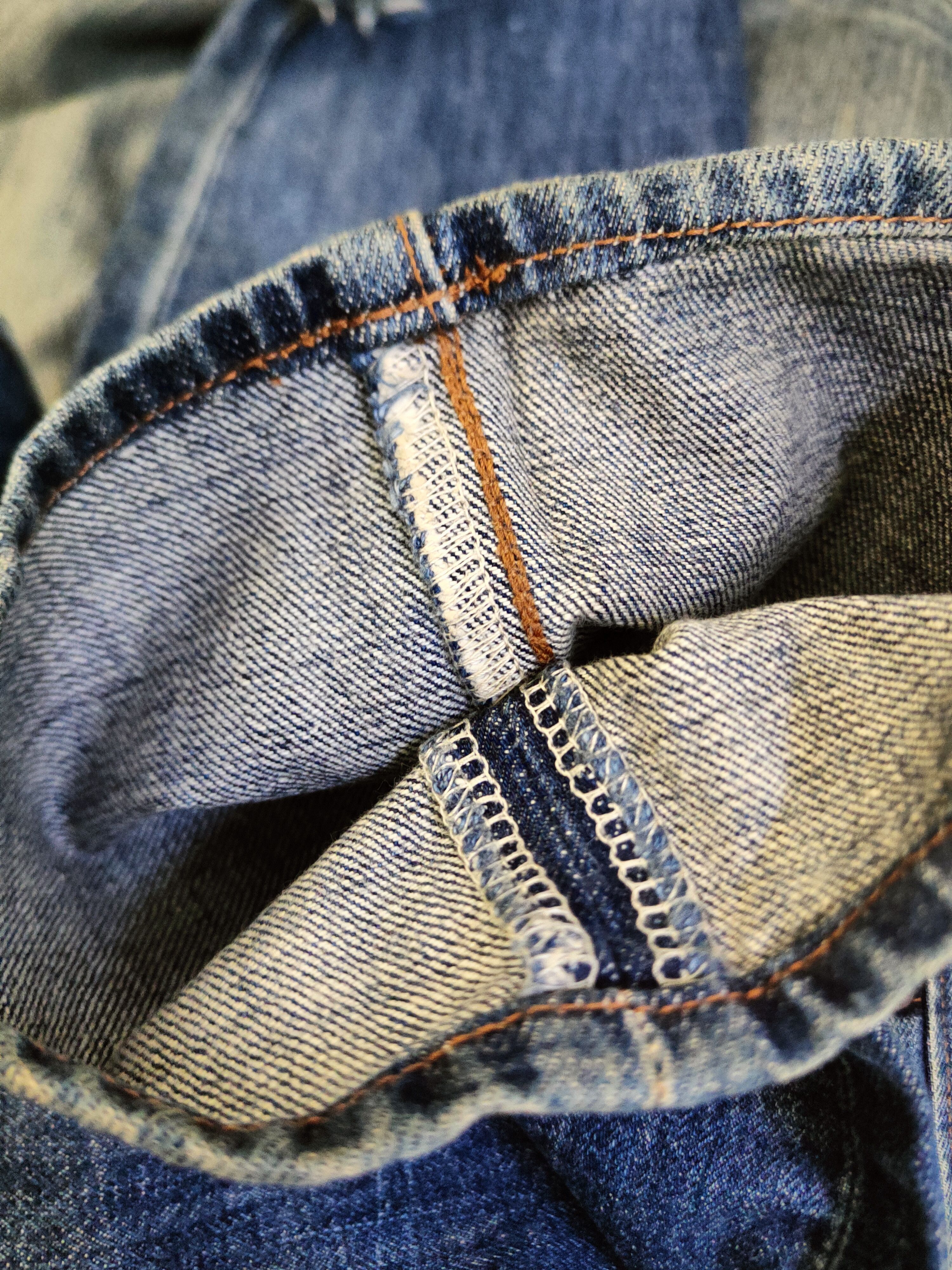 Japanese Brand DL Gold Rush Dark Blue Distressed Ripped Jeans #46-898 Size US 30 / EU 46 - 13 Thumbnail