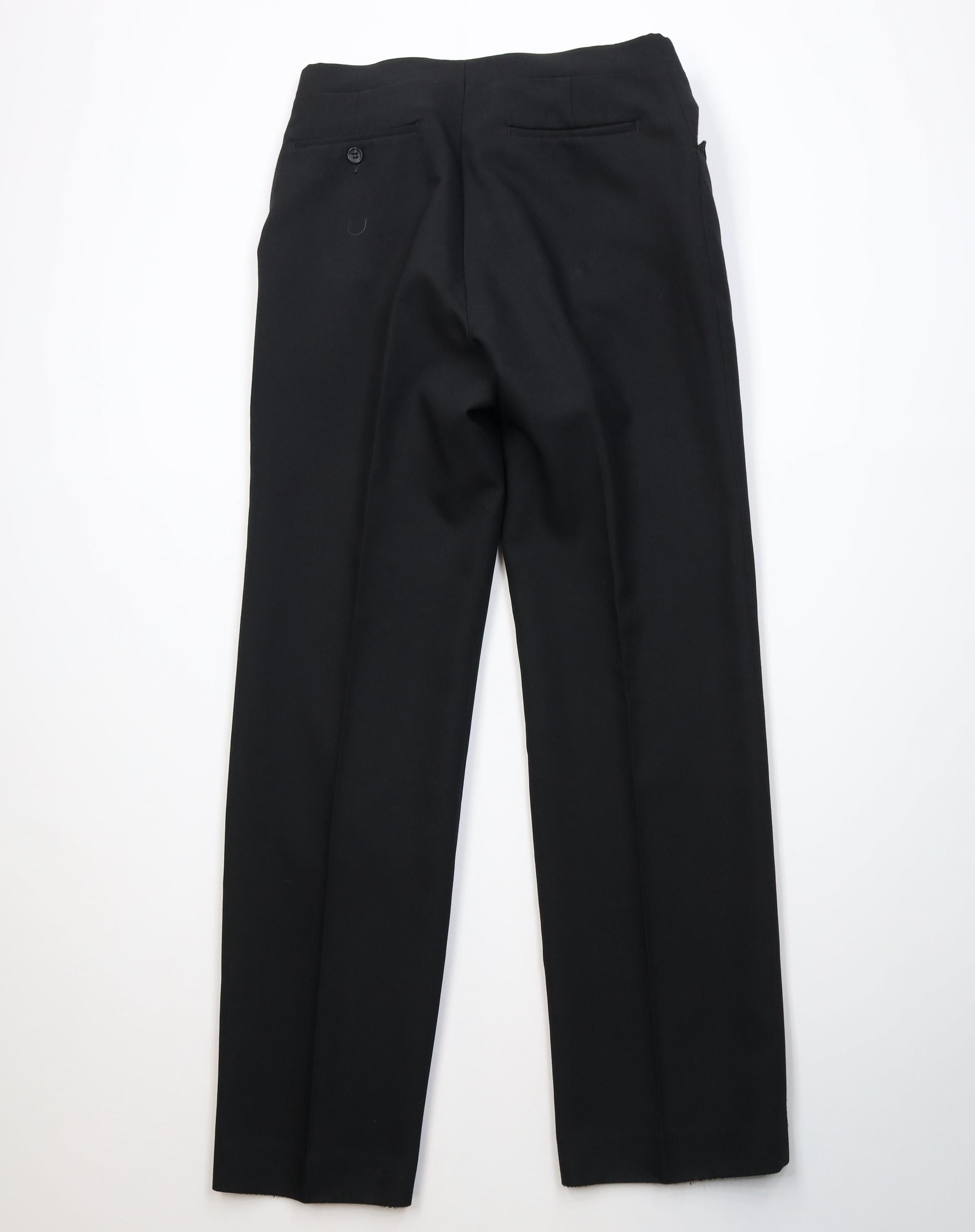 Vintage Vintage 90s Streetwear Knit Straight Leg Chino Pants Black Size US 33 - 9 Thumbnail