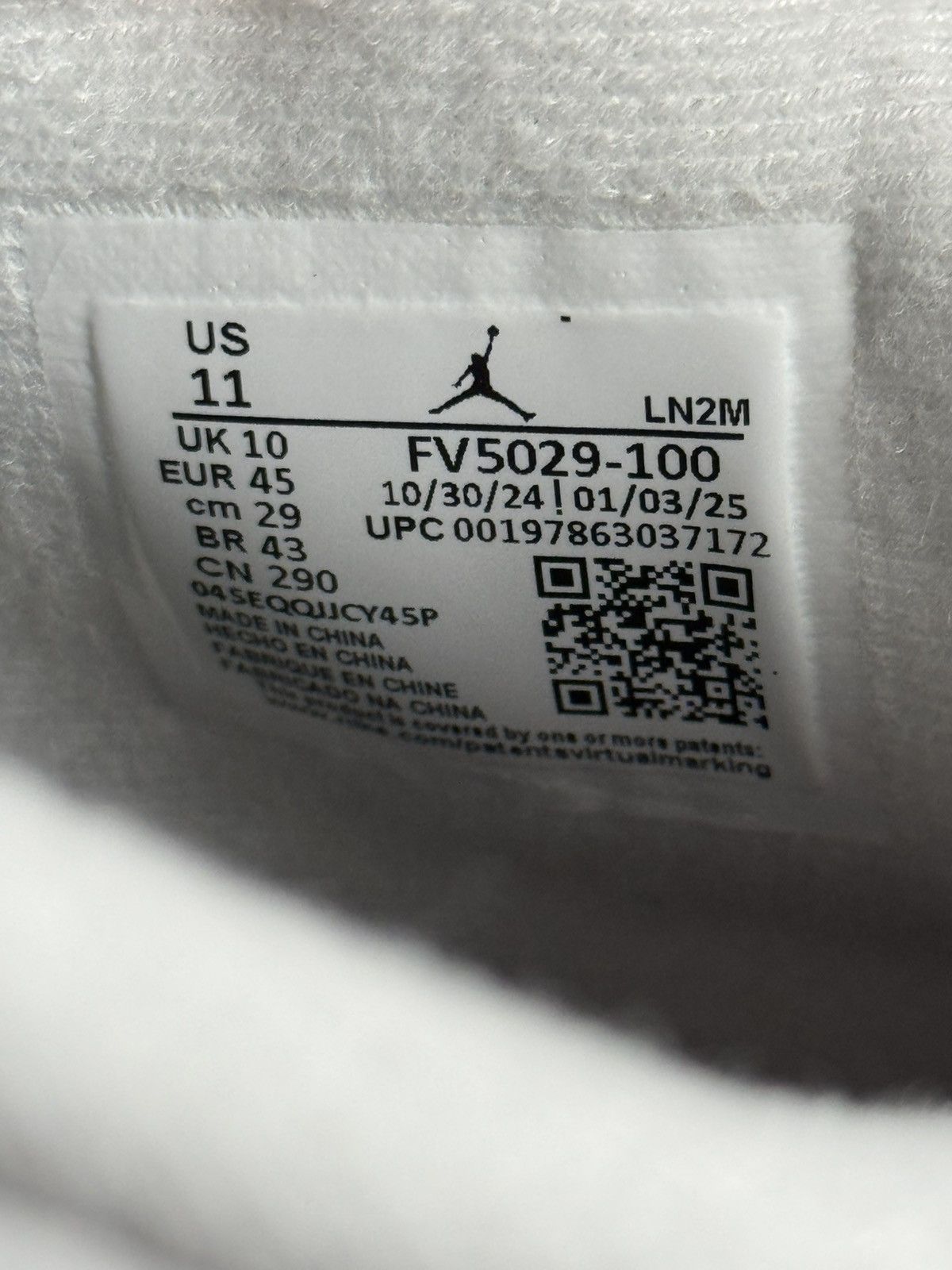 Jordan Brand Jordan 4 Retro White Cement (2025) Size 11 Size US 11 / EU 44 - 7 Thumbnail