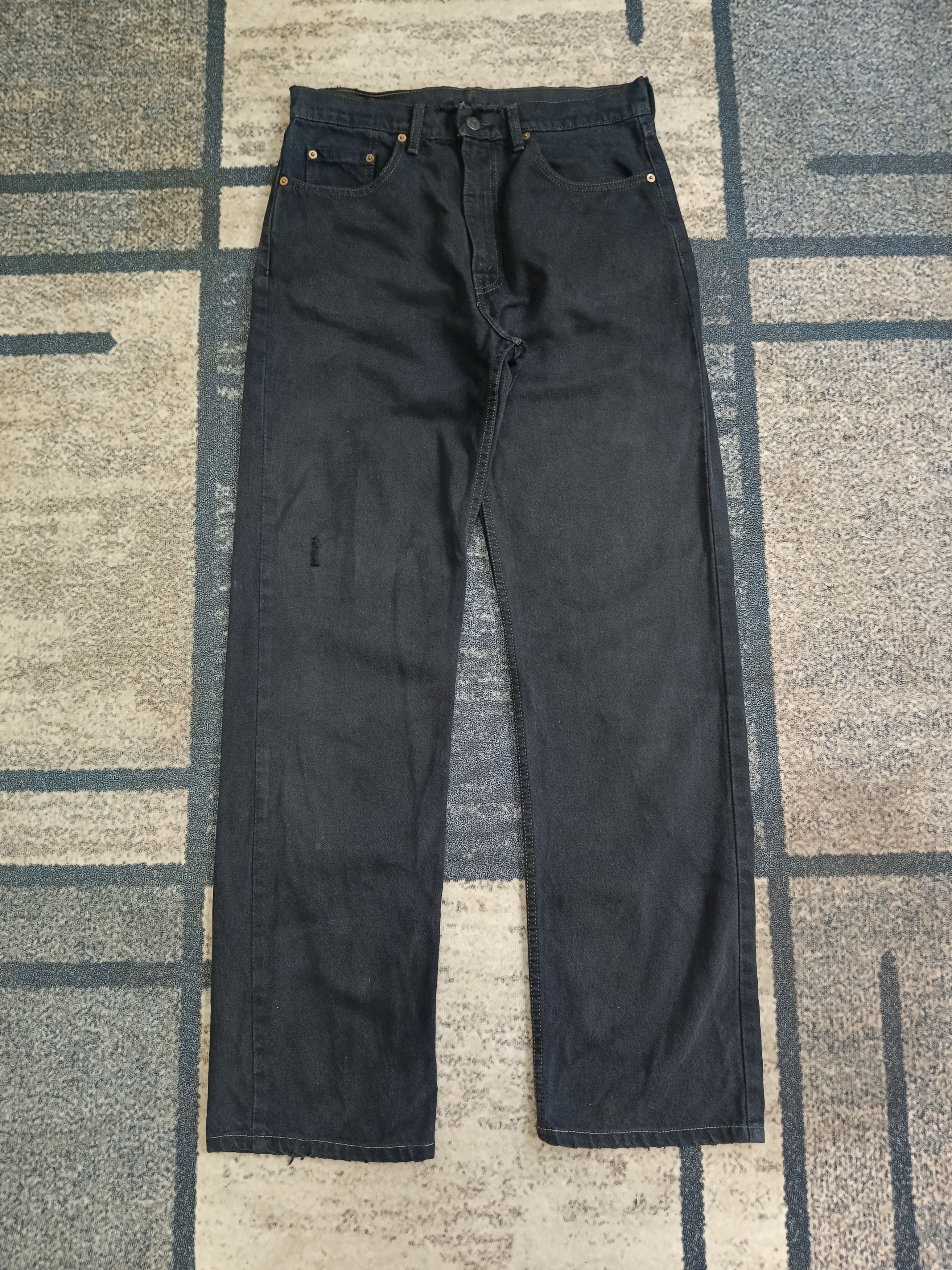 Levi's × Vintage DISTRESSEED VINTAGE LEVIS 512 SUPER BLACK DENIM PANTS Size US 31 - 2 Thumbnail
