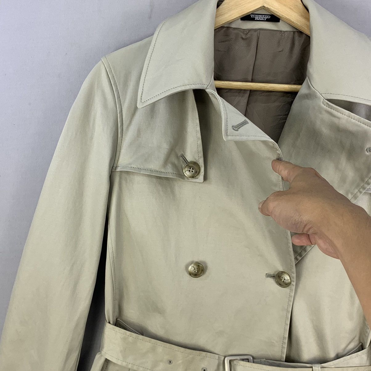 Tornado Mart Vintage Tornado Mart Trench Coat Jacket Size XS / US 0-2 / IT 36-38 - 7 Thumbnail