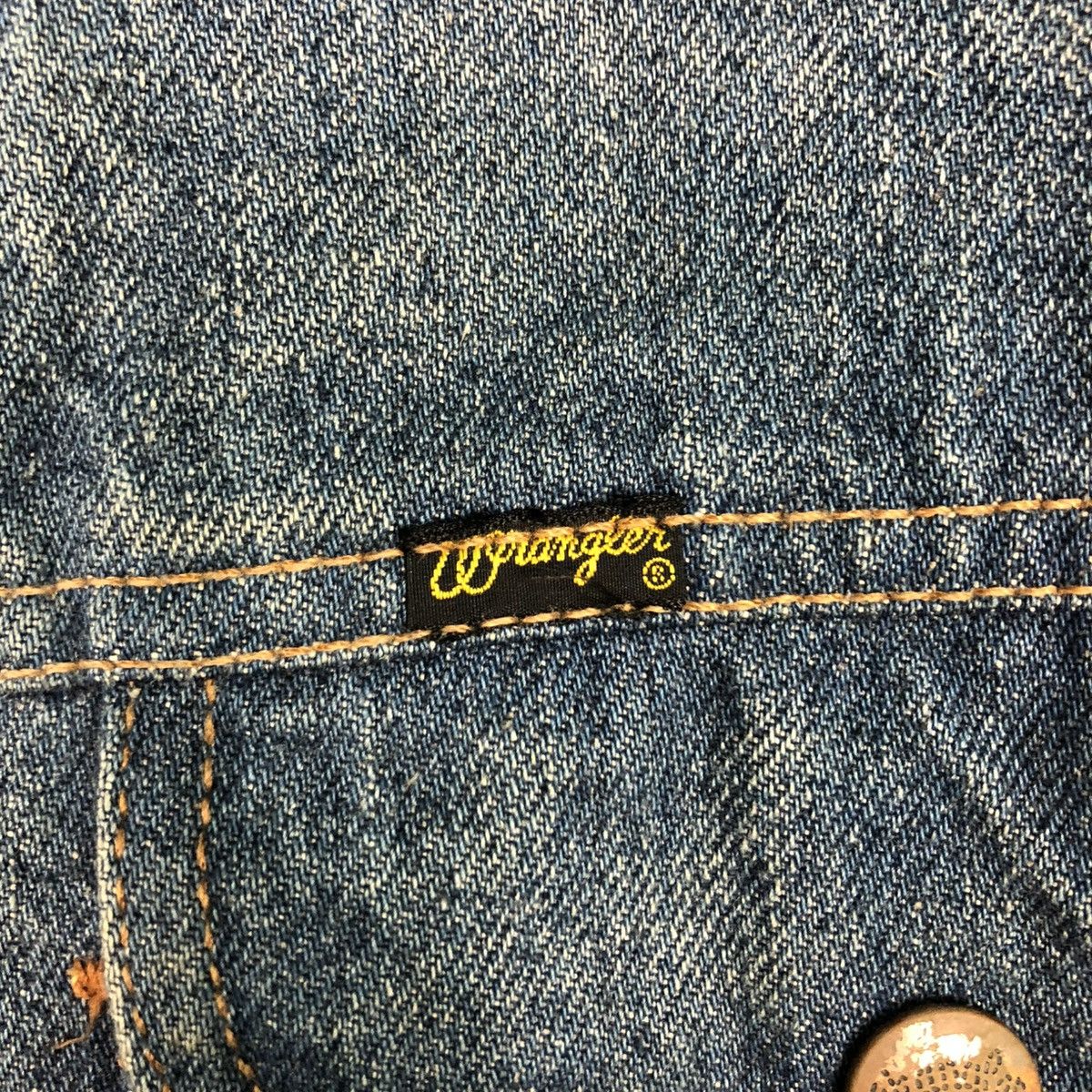 Vintage 🔥VINTAGE TRUCKER DENIM JACKET BLANKET WRANGLER UNION MADE Size US L / EU 52-54 / 3 - 20 Thumbnail