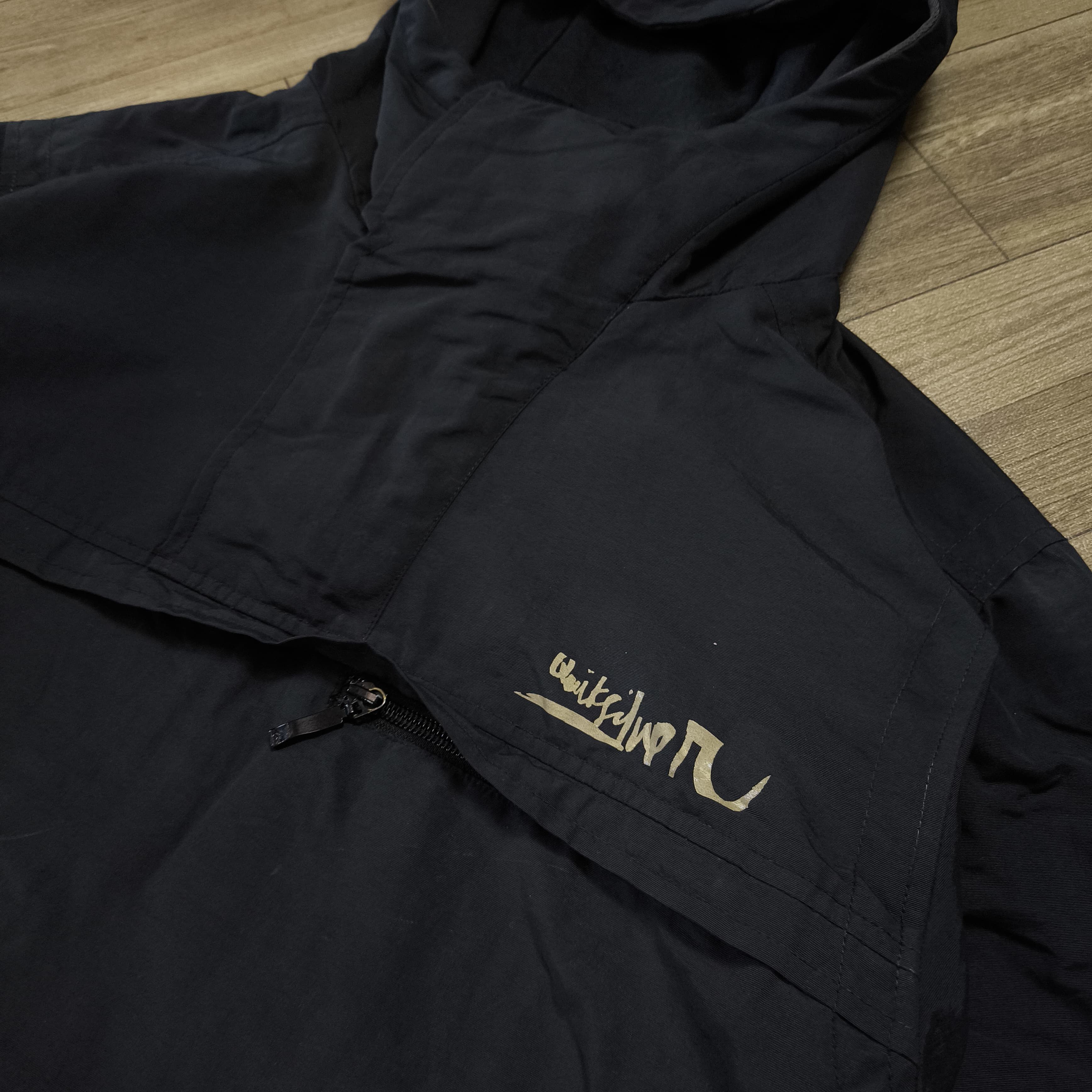 Quiksilver Quiksilver Black Half-Zip Anorak Jacket Size US L / EU 52-54 / 3 - 3 Thumbnail