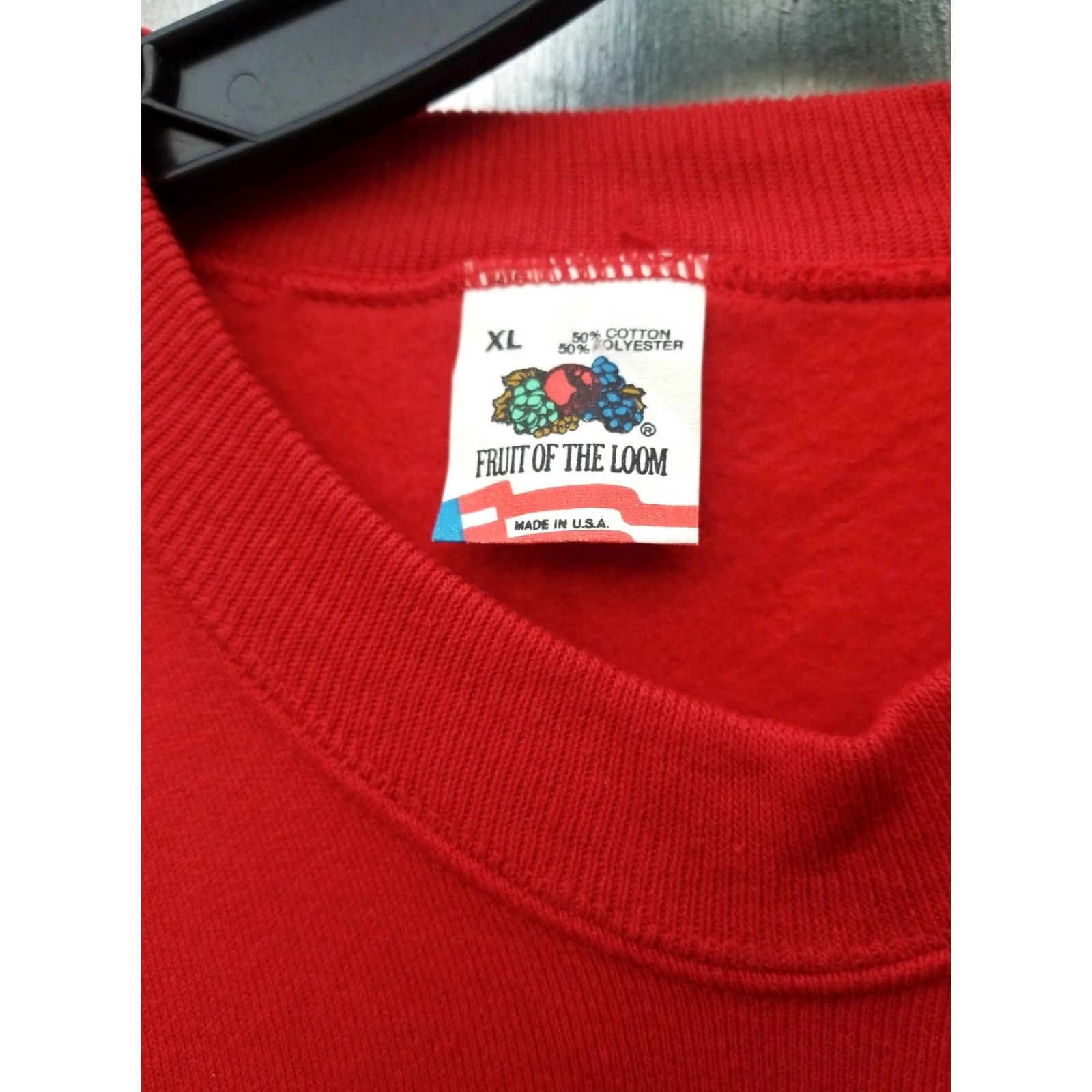 Fruit Of The Loom VINTAGE NJEA CREWNECK SHIRT XL Men Red NJEA Crewneck Shirt Size US XL / EU 56 / 4 - 3 Thumbnail