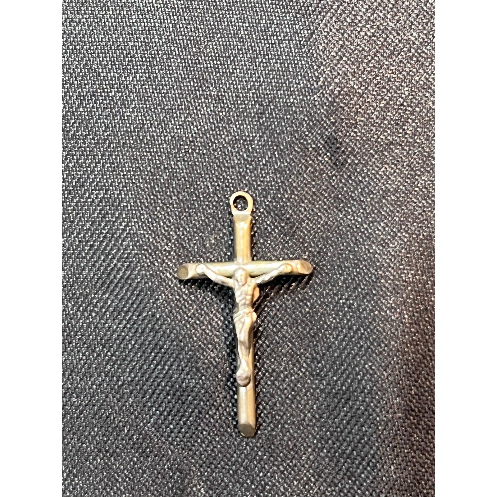 Other VTG Sterling Silver Crucifix Pendant Catholic Cross Pendant Size ONE SIZE - 3 Thumbnail