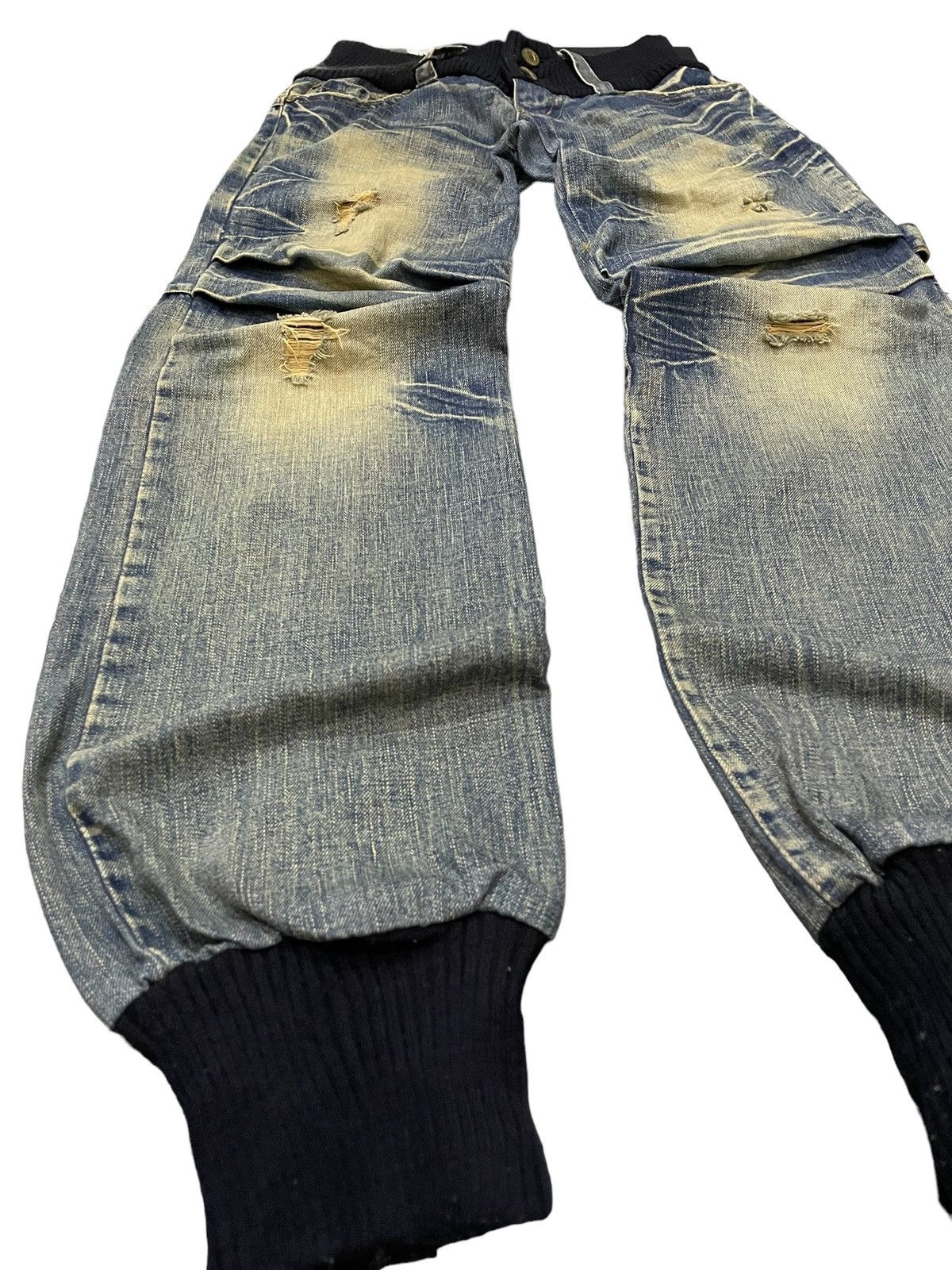 If Six Was Nine × Le Grande Bleu (L.G.B.) G.O.A LGB Junyawatanabe Style Tornado Carpenter Mud Jeans Size US 30 / EU 46 - 12 Thumbnail
