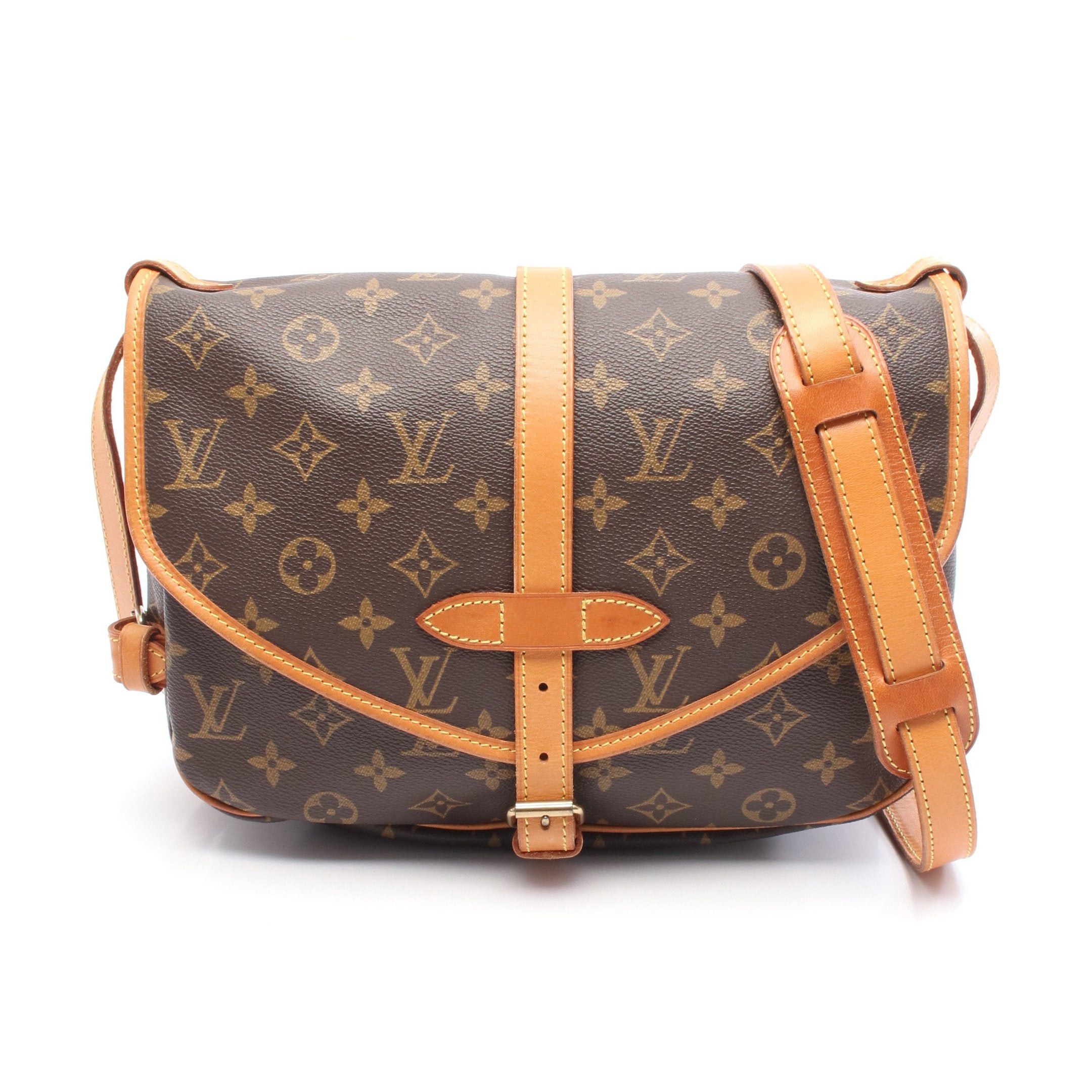 Louis Vuitton Louis Vuitton Saumur 30 Monogram Shoulder Bag Leather Brown Size ONE SIZE - 1 Thumbnail
