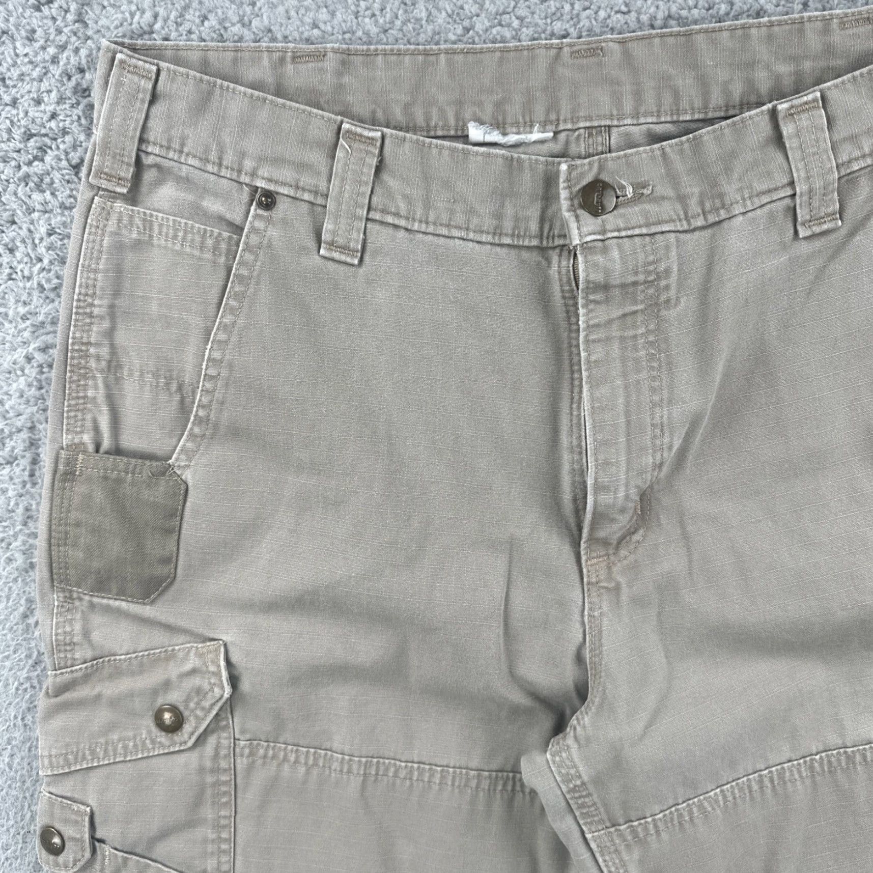 Carhartt Carhartt Cargo Pants Men 34x28 Heavyweight Khaki Workwear EUC Beige Regular Fit Size US 34 / EU 50 - 5 Thumbnail