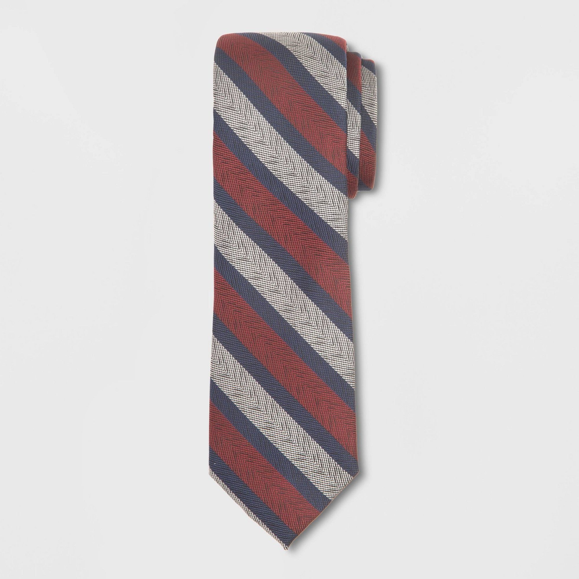 Other Men's Striped Tie - Goodfellow & Co Berry Blush One Size, Pi Size ONE SIZE - 2 Thumbnail