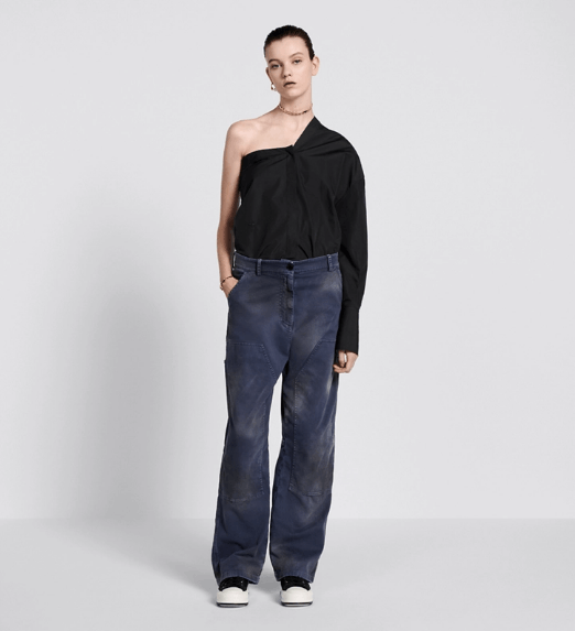 Dior o1w1db11225 427P56 Cargo Pant in Blue Size 30" / US 8 / IT 44 - 4 Thumbnail