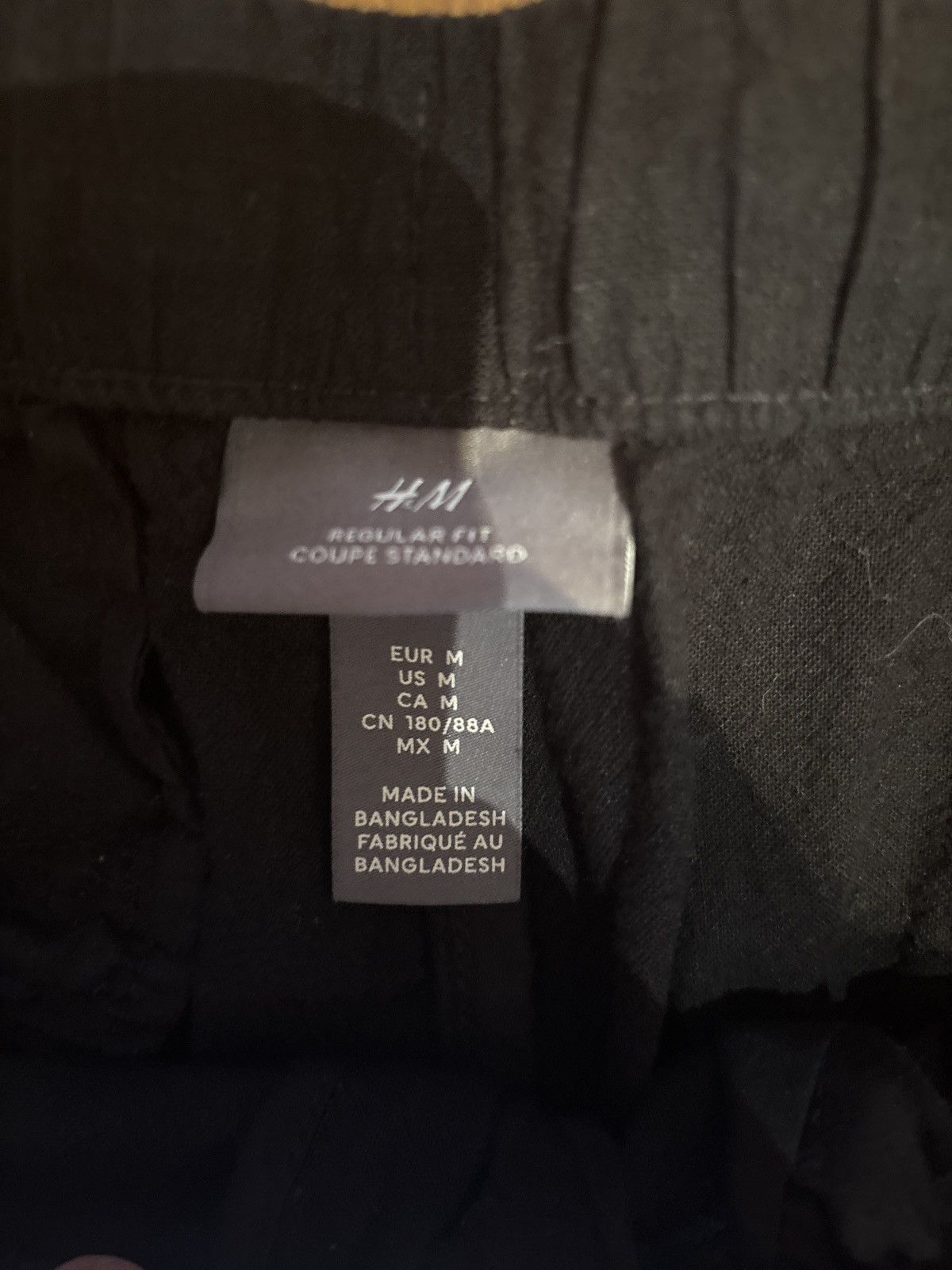 H&M Black Linen H&M pants Size US 30 / EU 46 - 2 Thumbnail