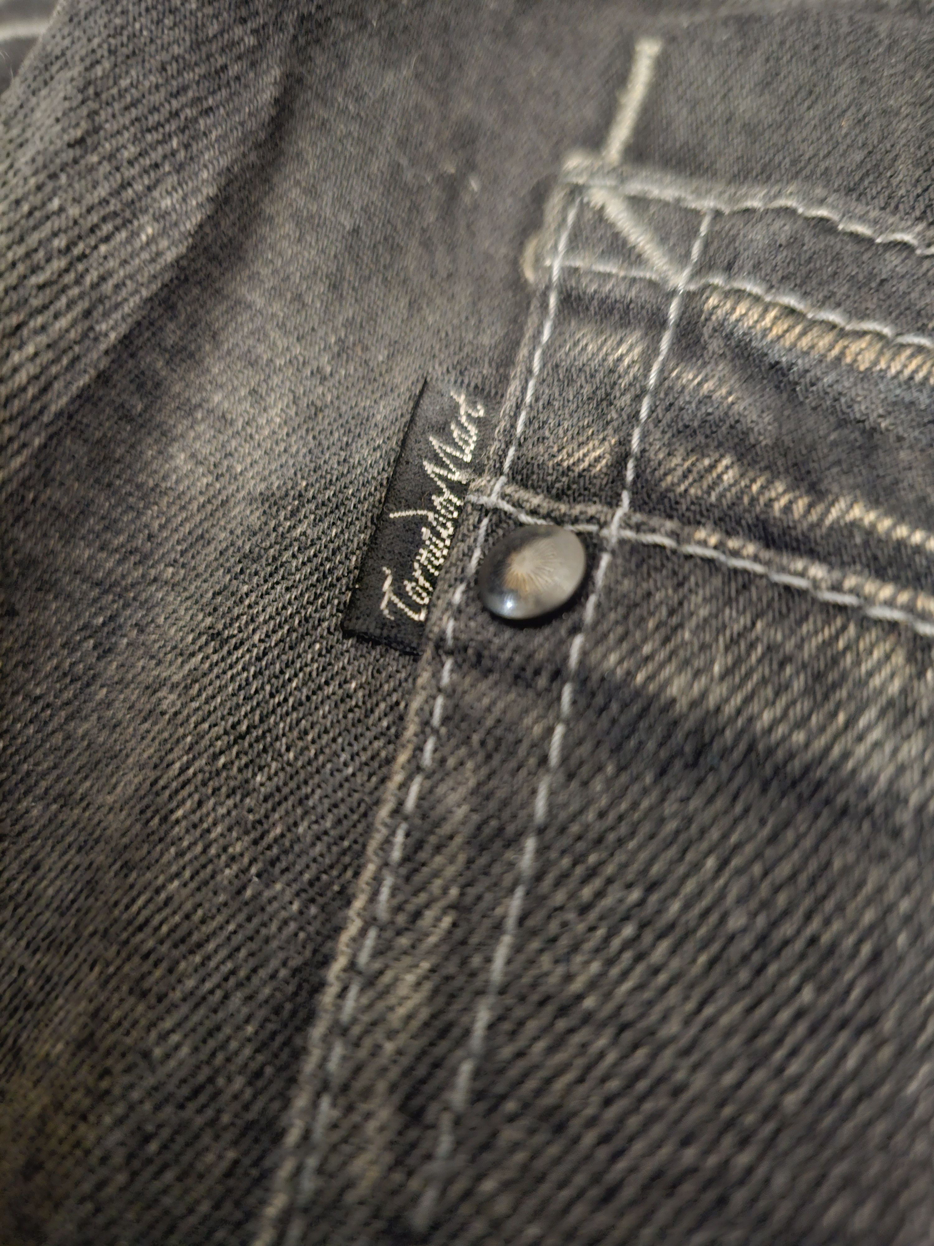Tornado Mart Tornado Mart Silver Clawed Marks Flared Jeans Size US 30 / EU 46 - 6 Thumbnail
