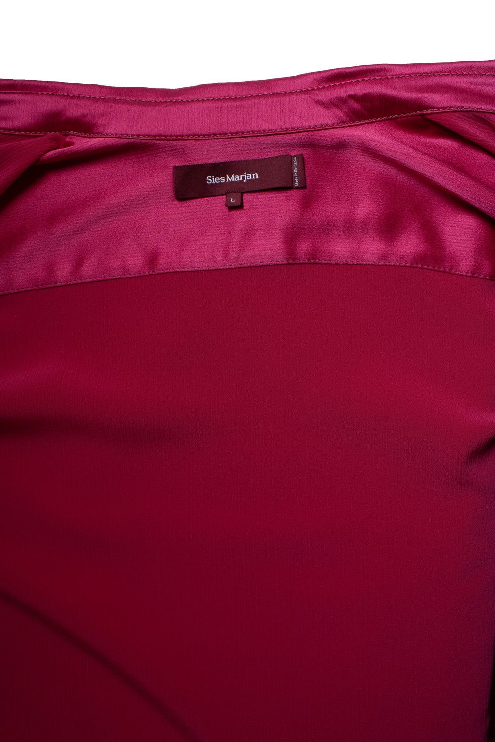 Sies Marjan Sies Marjan, Sander satin shirt in fuchsia Size US L / EU 52-54 / 3 - 8 Thumbnail