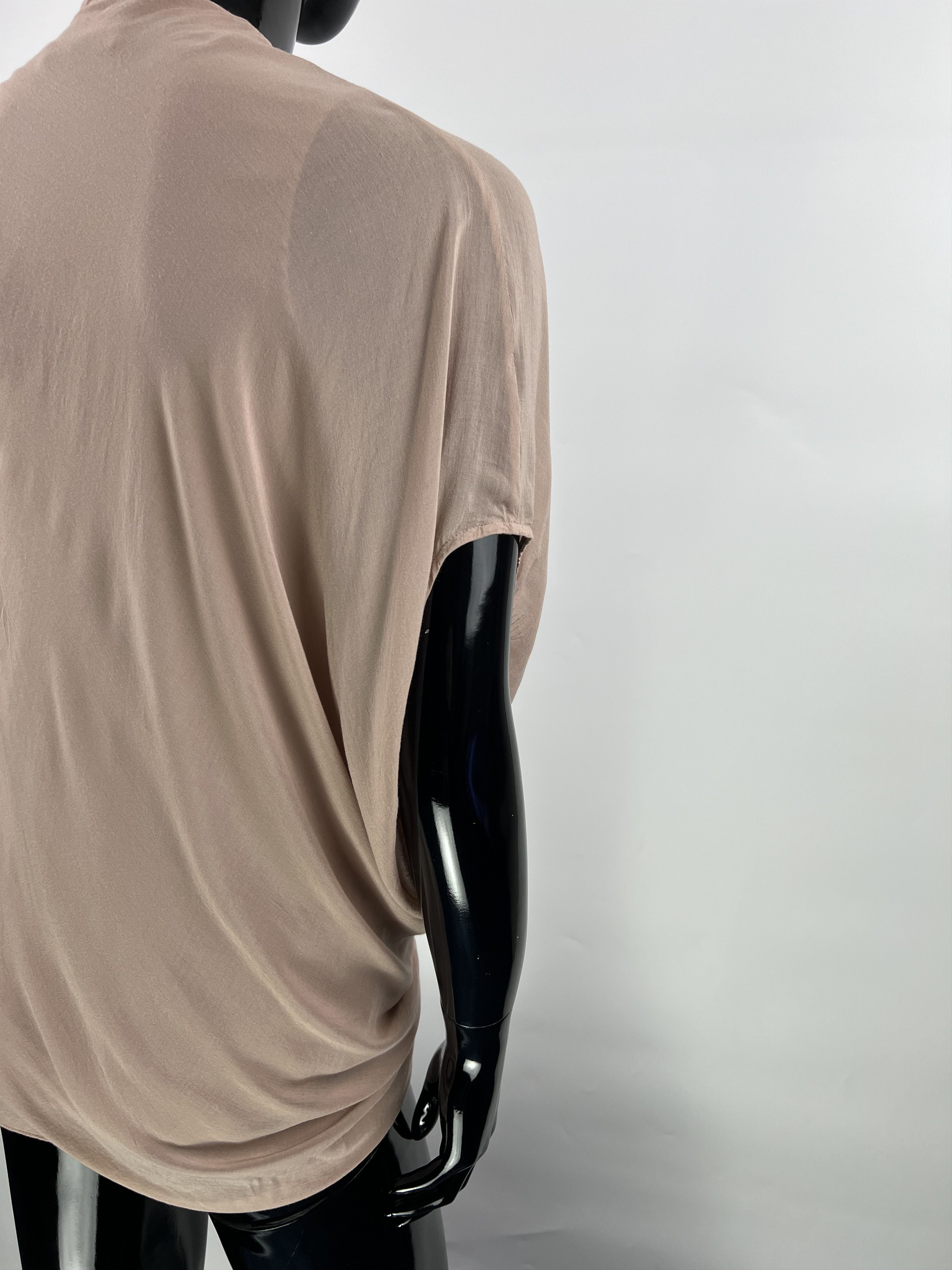Helmut Lang Helmut Lang Asymmetrical Ruched Sleeveless Blouse Leather Size S / US 4 / IT 40 - 10 Thumbnail