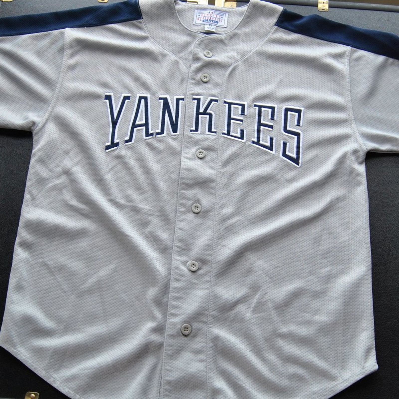 Starter New York Yankees Vintage Medium Gray & Blue Starter Jersey Size US M / EU 48-50 / 2 - 1 Thumbnail