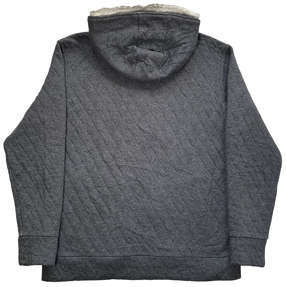 Burberry Burberry Black Label Fur Hood Quilted Zip Hoodie (M) Size US M / EU 48-50 / 2 - 2 Thumbnail