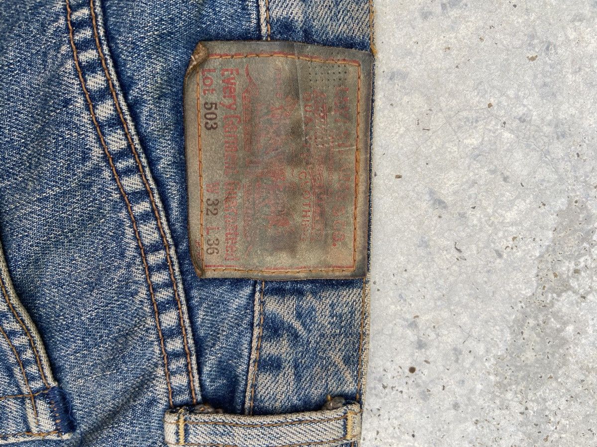 If Six Was Nine Vintage Levis 503 jeans red inside clothing flare Size US 32 / EU 48 - 9 Thumbnail