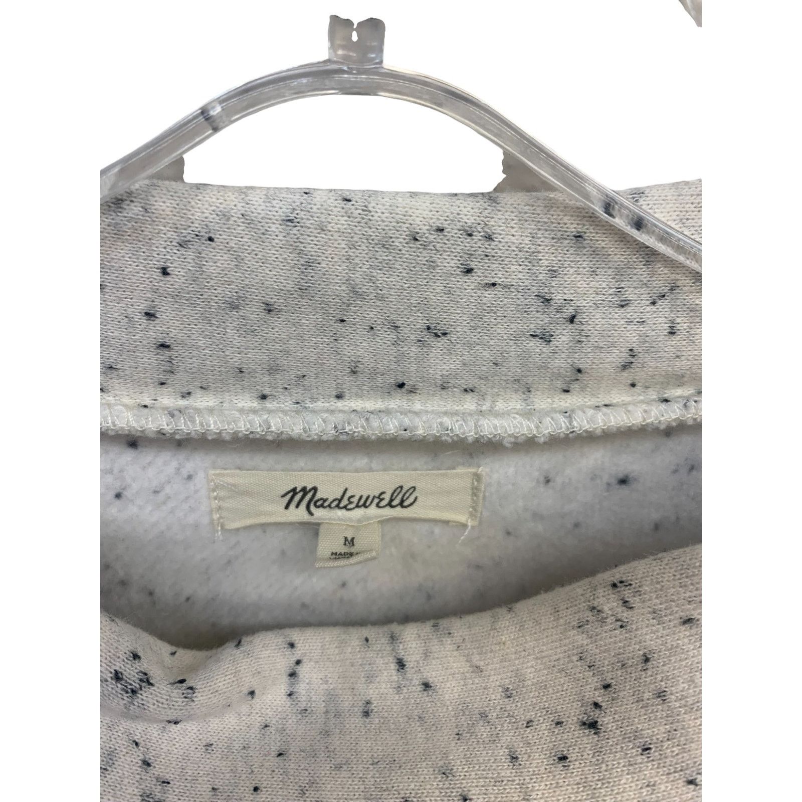 Madewell Madewell Donegal Mock Neck Side Button Sweatshirt SZ M Size M / US 6-8 / IT 42-44 - 4 Thumbnail