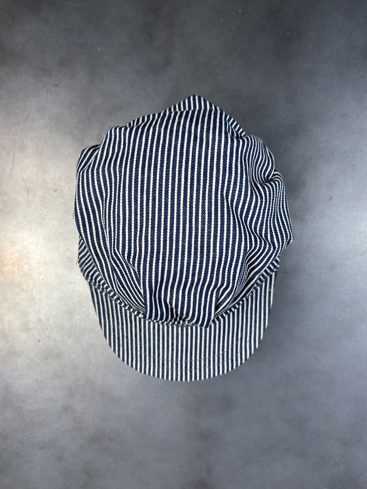 Vintage Vintage Hickory Stripe Hat Conductors Cap Engineer Snapback Size ONE SIZE - 3 Thumbnail
