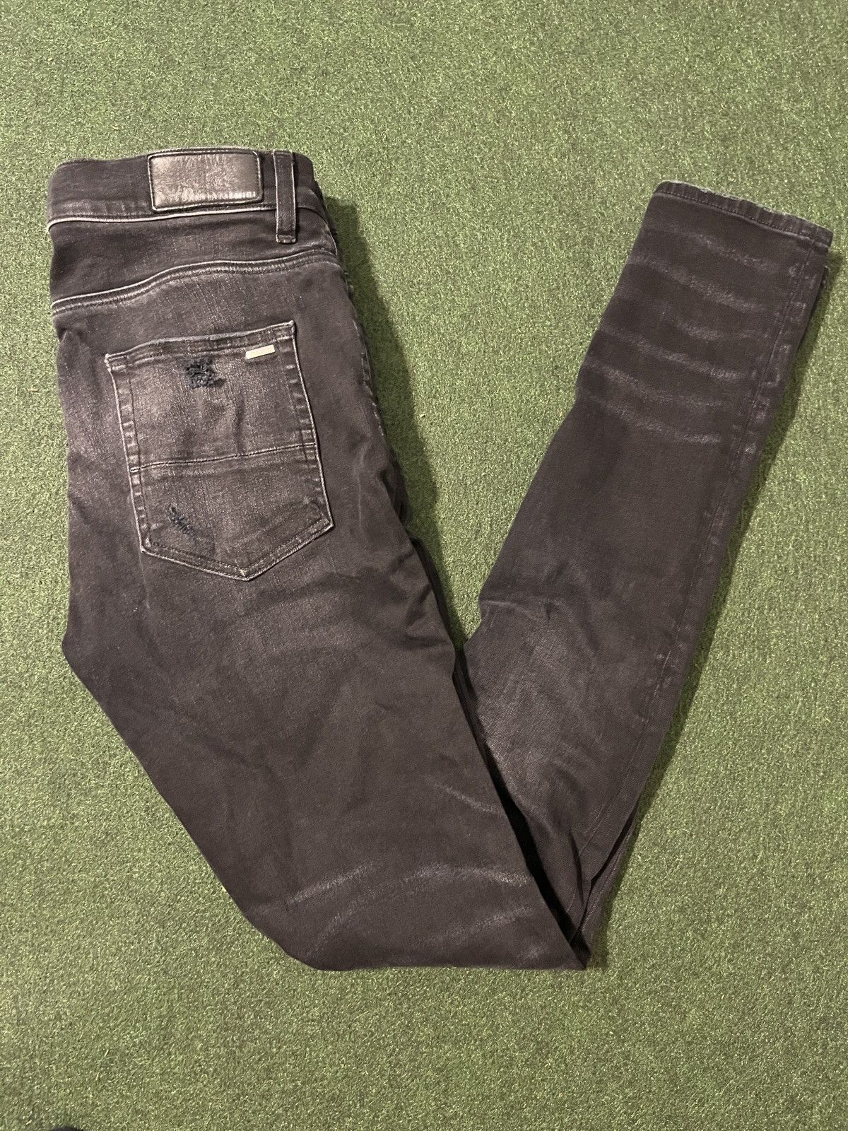 Amiri OG Amiri black stack jean with Raw Hem Rare pair size 31 Size US 31 - 4 Thumbnail