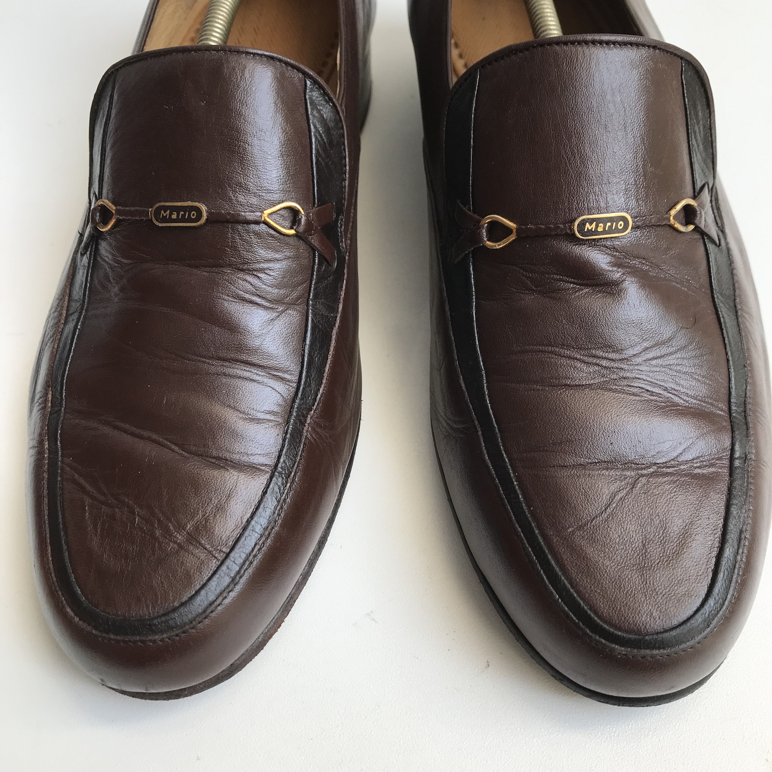 Designer Vintage Mario Minardi italian Penny Loafer Tassle brown Size US 8 / EU 41 - 2 Thumbnail