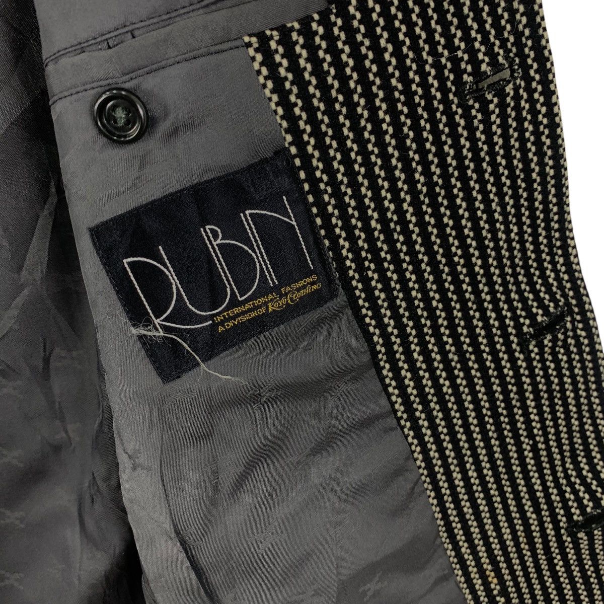 Vintage Vintage RUBIN KOYO CLOTHING Houndstooth Pattern Coat Blazer Size S / US 4 / IT 40 - 8 Thumbnail