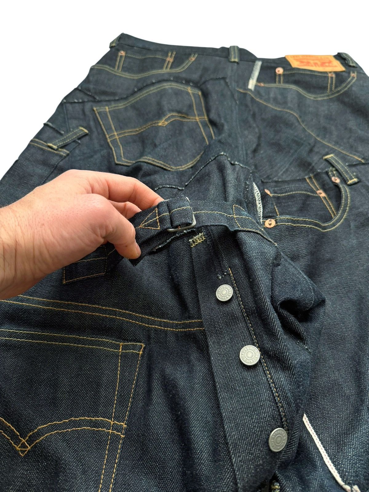 Junya Watanabe × Levi's 2024 Patchwork Runway Levi’s Denim Jeans Size US 32 / EU 48 - 10 Thumbnail