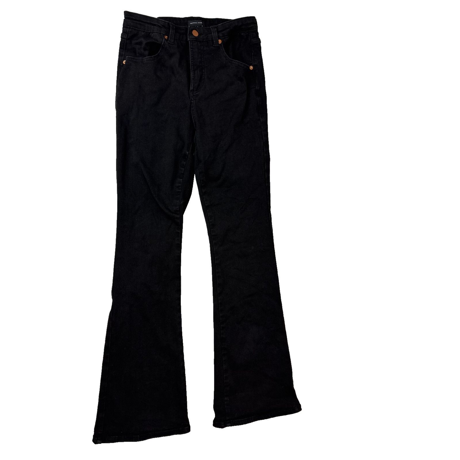 Other Universal Standard Mid-Rise Flare Jeans Black Wide Grunge Size 30" / US 8 / IT 44 - 1 Thumbnail