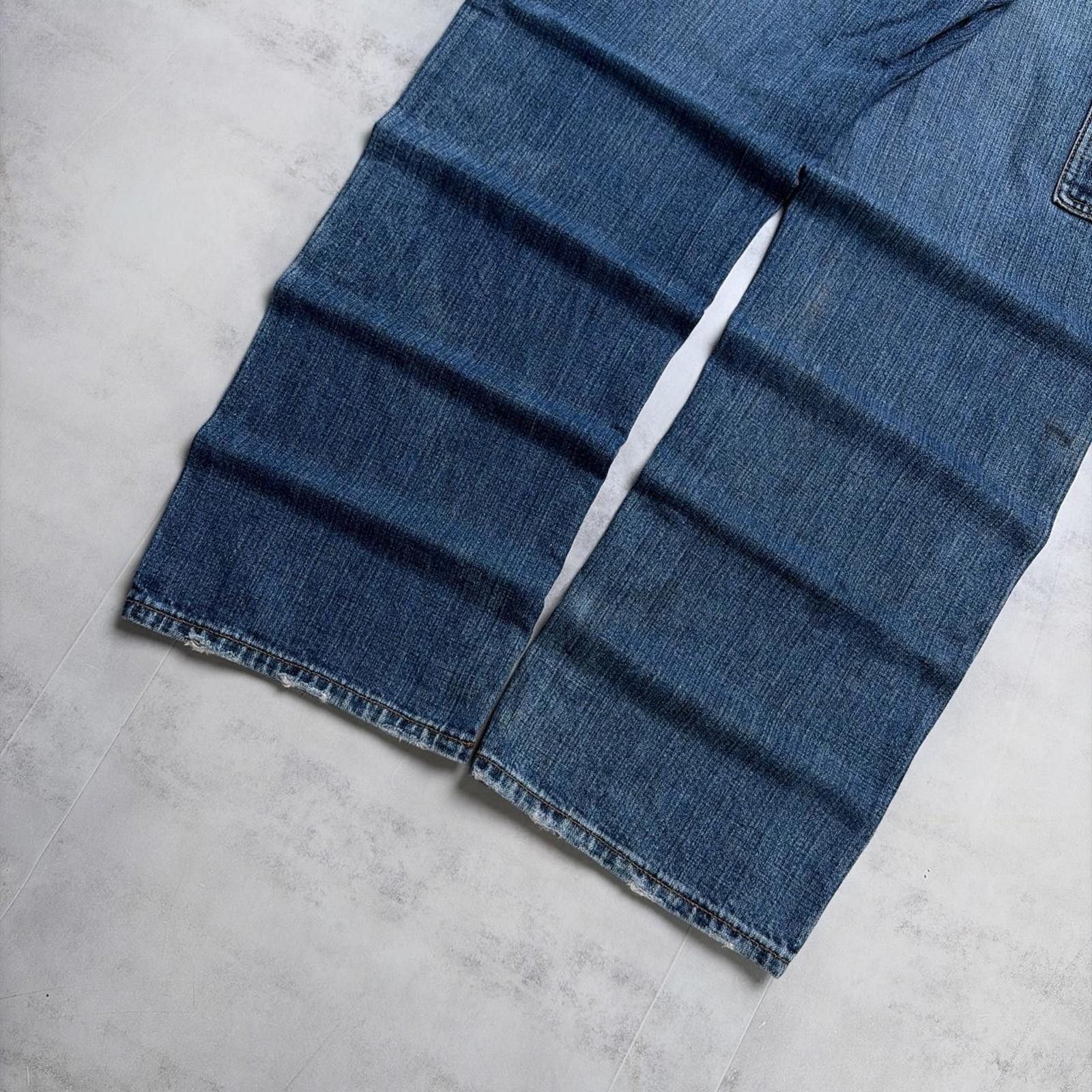 Other Y2K Blue Plugg Grunge Baggy Skater Carpenter Denim Jeans Size US 34 / EU 50 - 3 Thumbnail